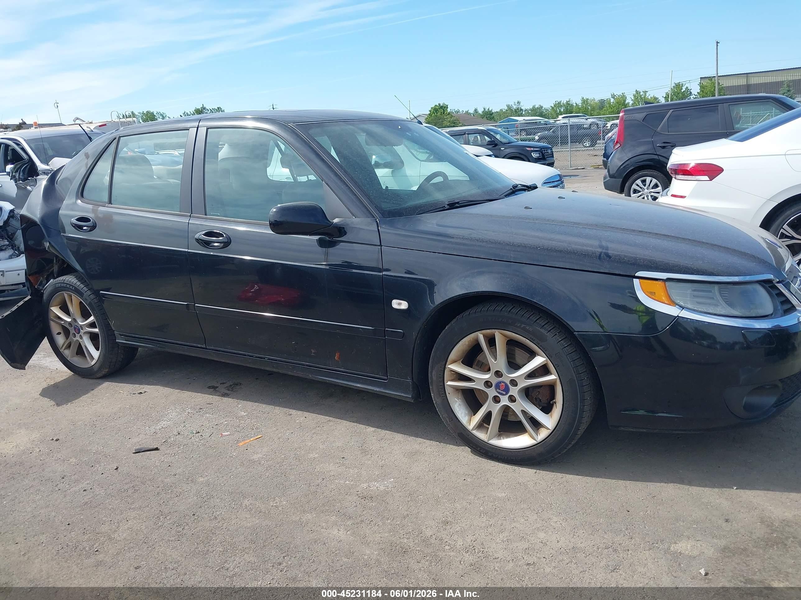 2009 Saab 9-5 2.3t Черный vin: YS3ED49G193502943