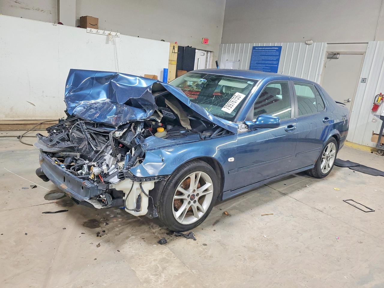 2007 Saab 9-5 2.3t Blue vin: YS3ED49G373508532