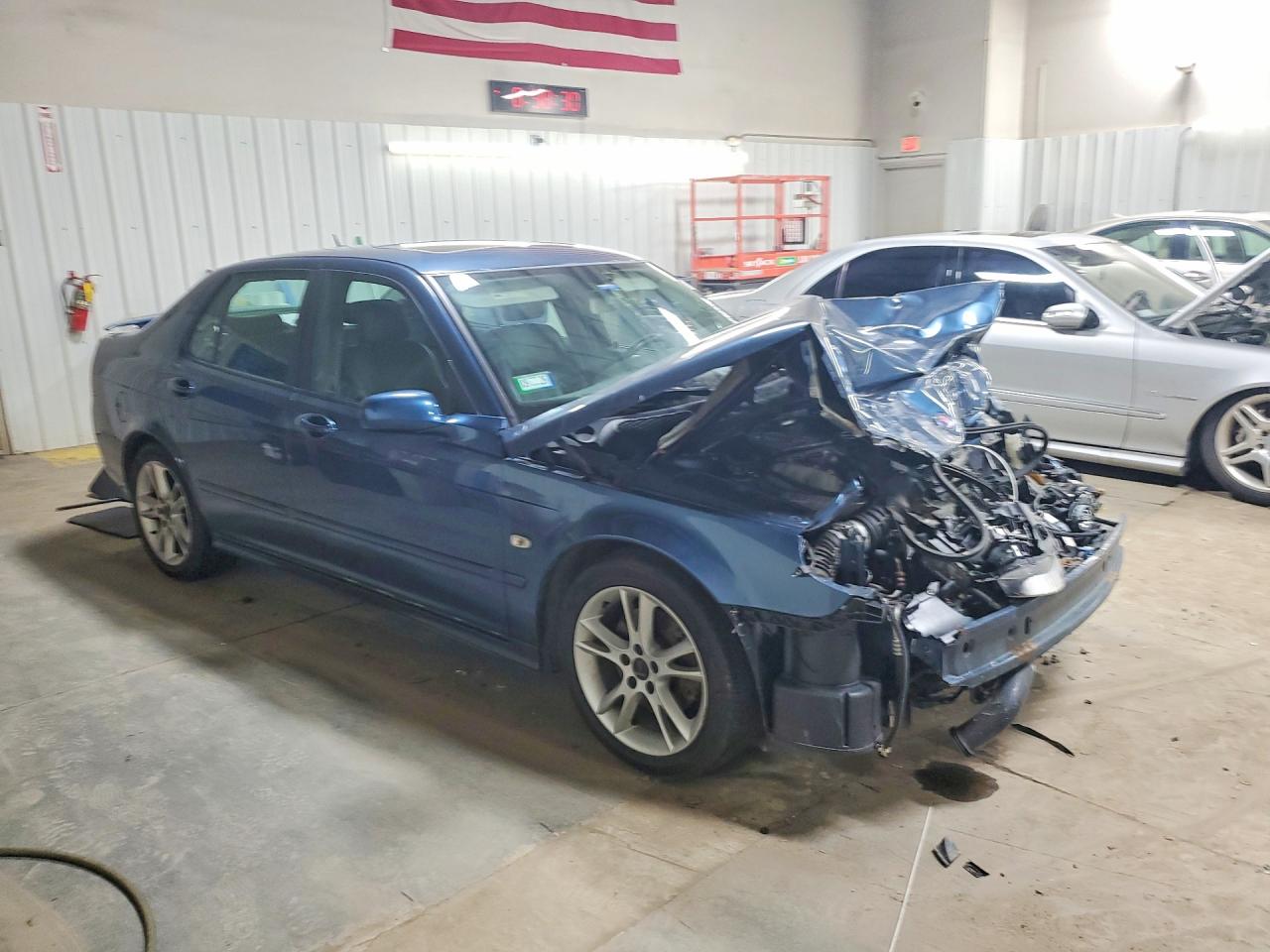 2007 Saab 9-5 2.3t Blue vin: YS3ED49G373508532