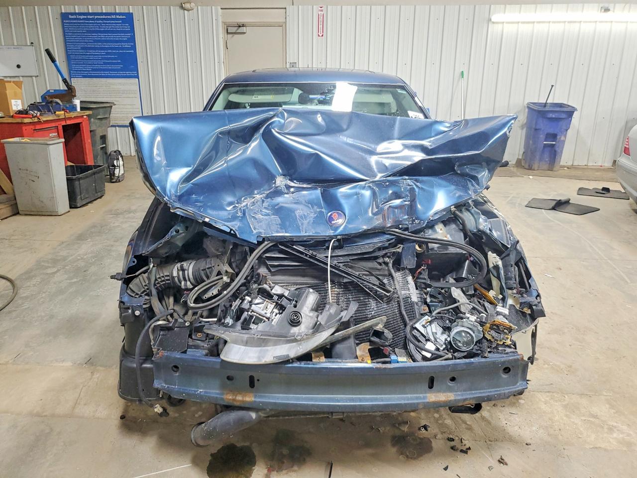 2007 Saab 9-5 2.3t Blue vin: YS3ED49G373508532