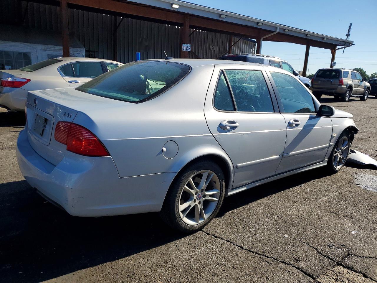 2008 Saab 9-5 2.3t Silver vin: YS3ED49G383503848