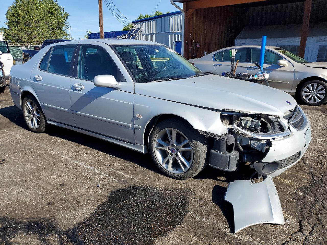 2008 Saab 9-5 2.3t Silver vin: YS3ED49G383503848