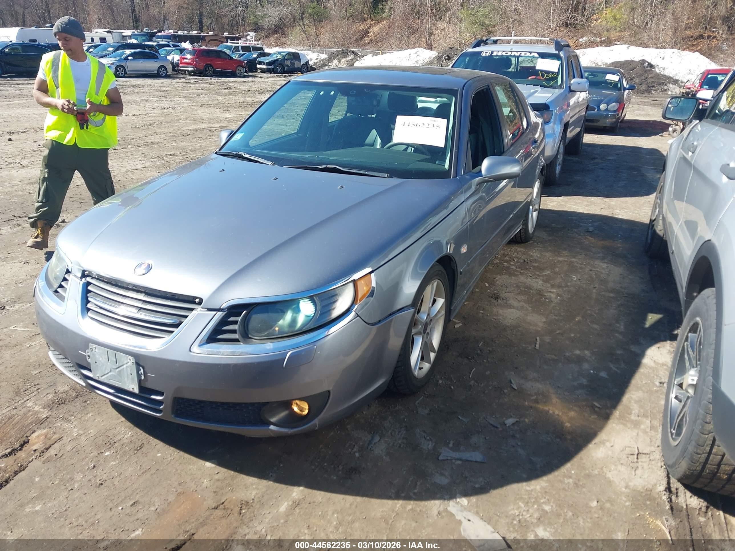 2008 Saab 9-5 2.3t Light Blue vin: YS3ED49G483502000