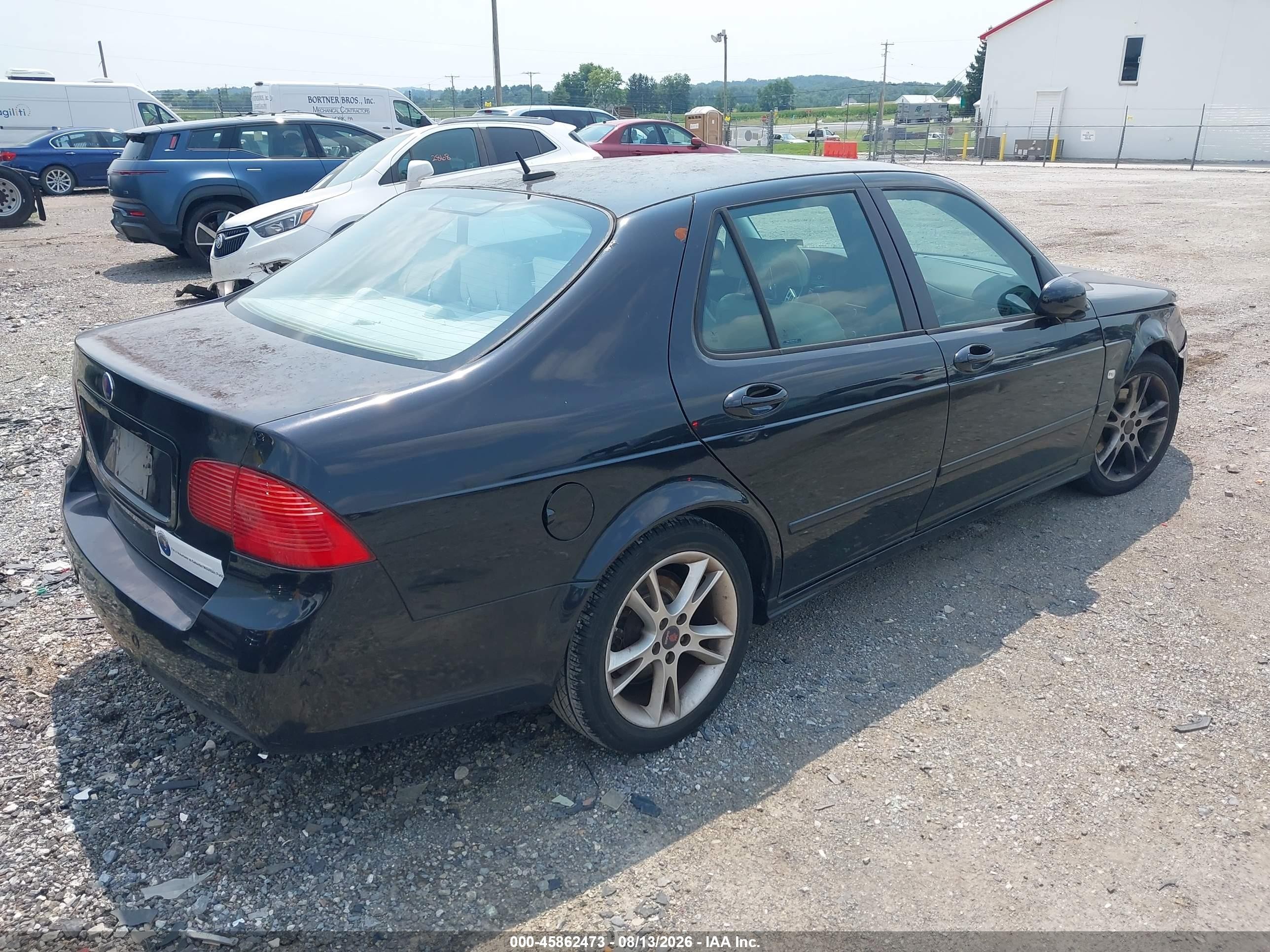 2008 Saab 9-5 2.3t Черный vin: YS3ED49G583509067