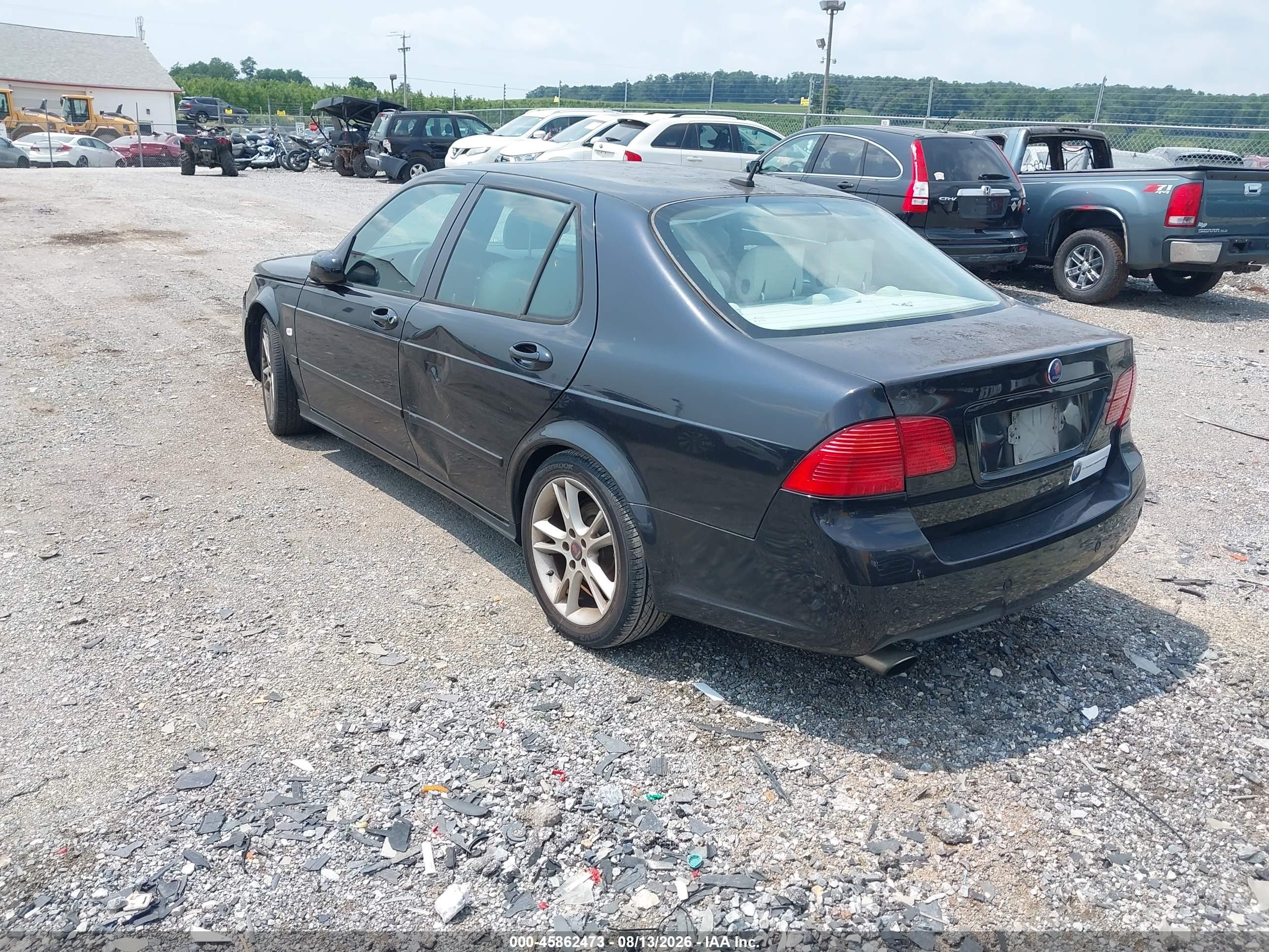 2008 Saab 9-5 2.3t Черный vin: YS3ED49G583509067
