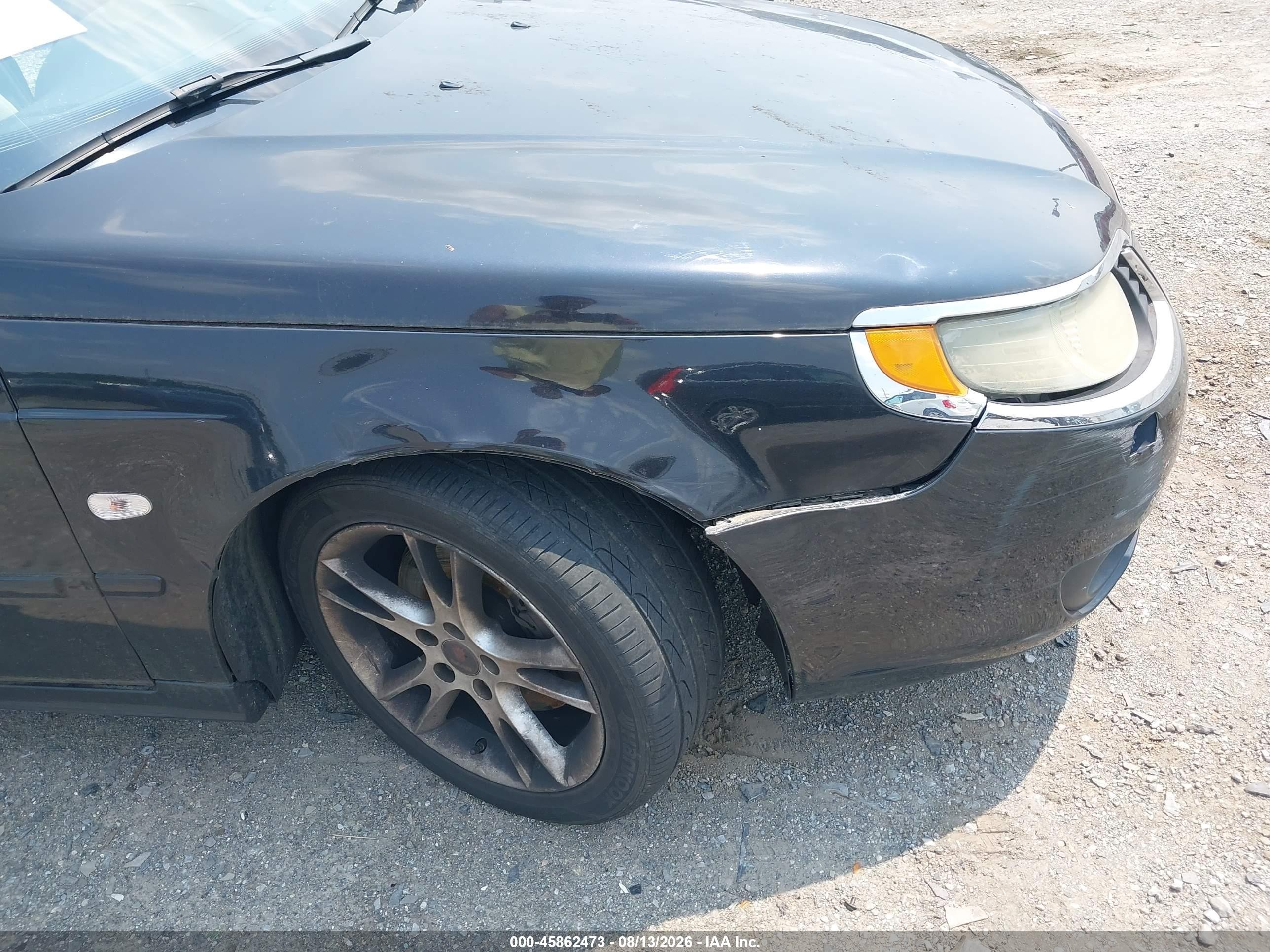 2008 Saab 9-5 2.3t Черный vin: YS3ED49G583509067