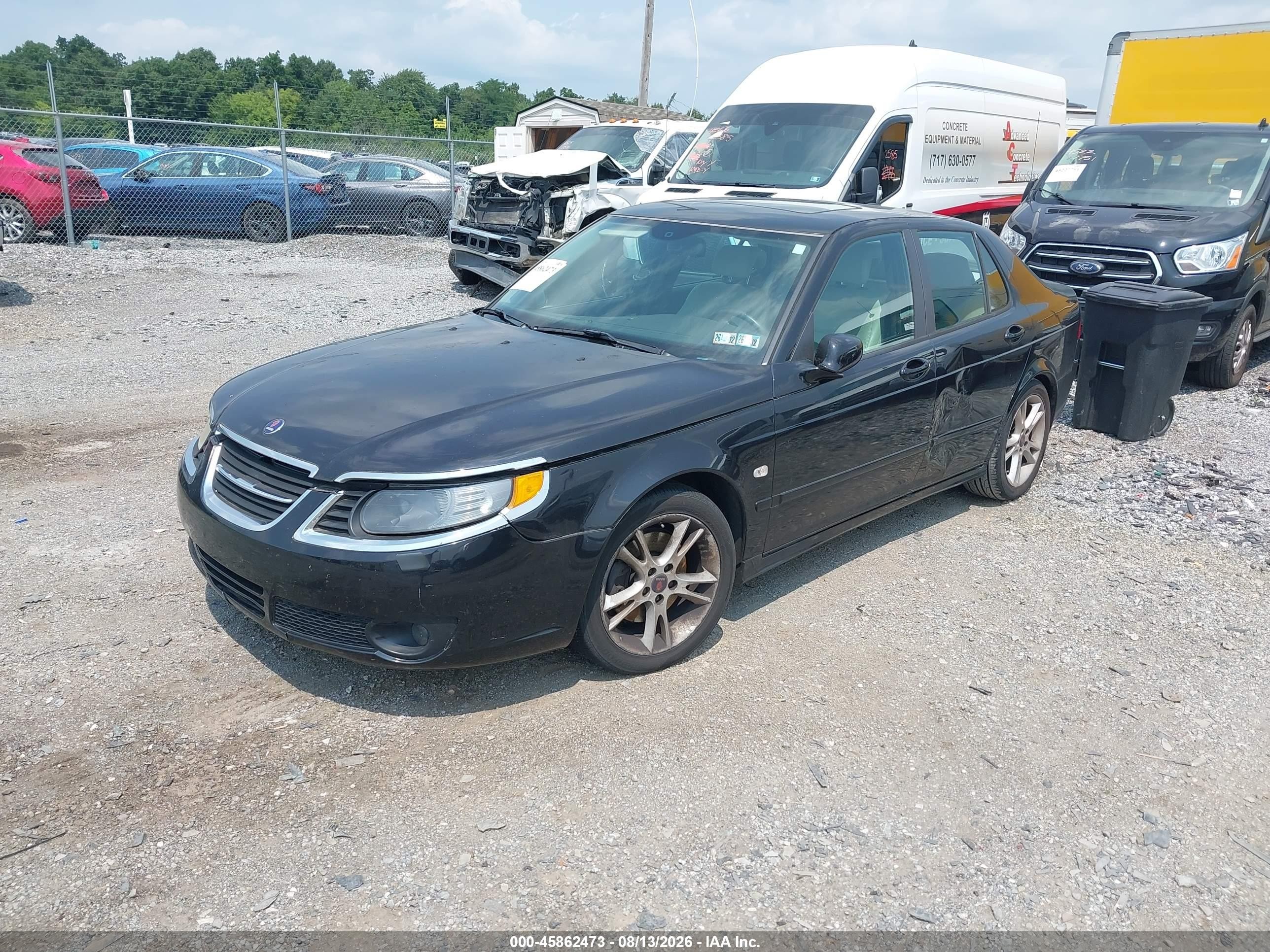 2008 Saab 9-5 2.3t Черный vin: YS3ED49G583509067