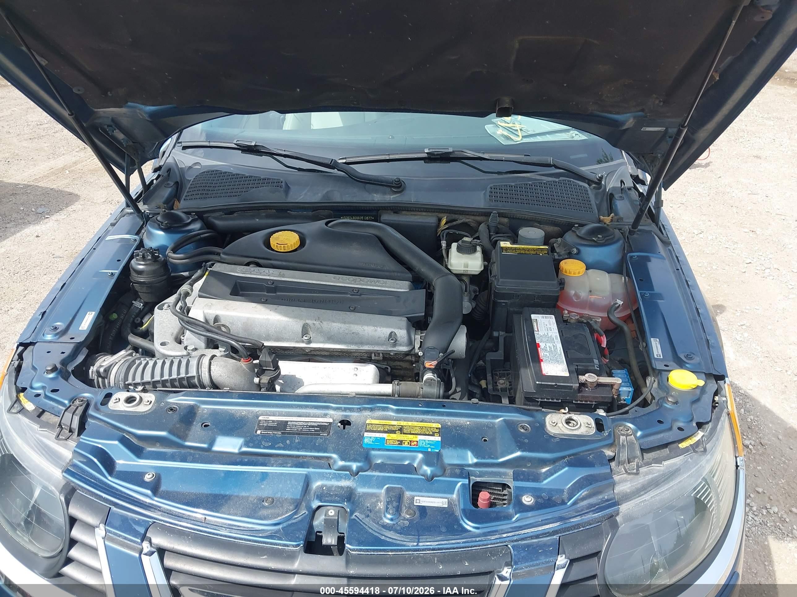 2008 Saab 9-5 2.3t Dark Blue vin: YS3ED49G883513677