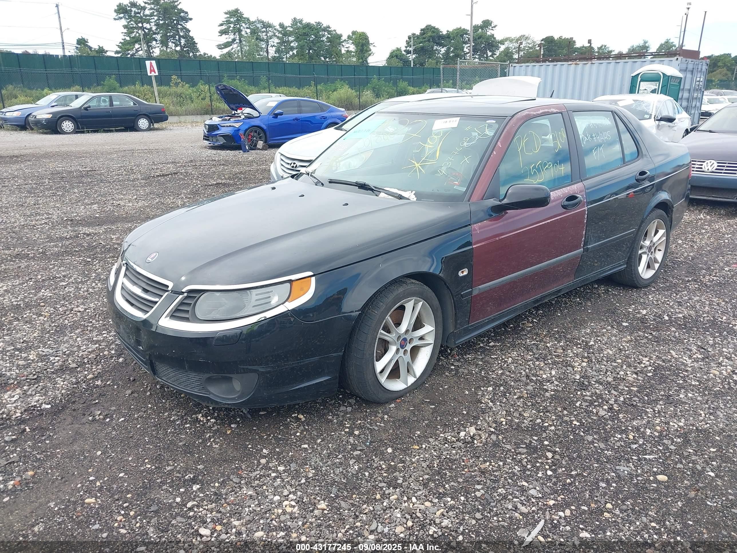 2008 Saab 9-5 2.3t Black vin: YS3ED49GX83509095