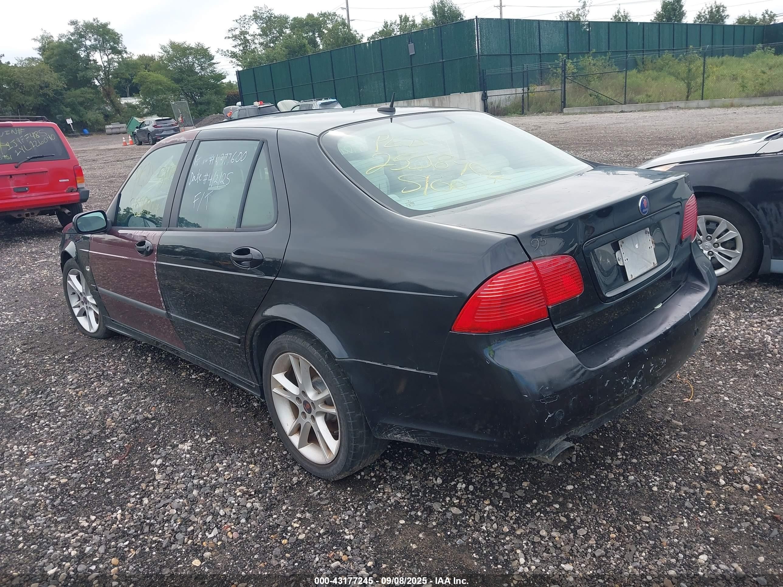 2008 Saab 9-5 2.3t Black vin: YS3ED49GX83509095