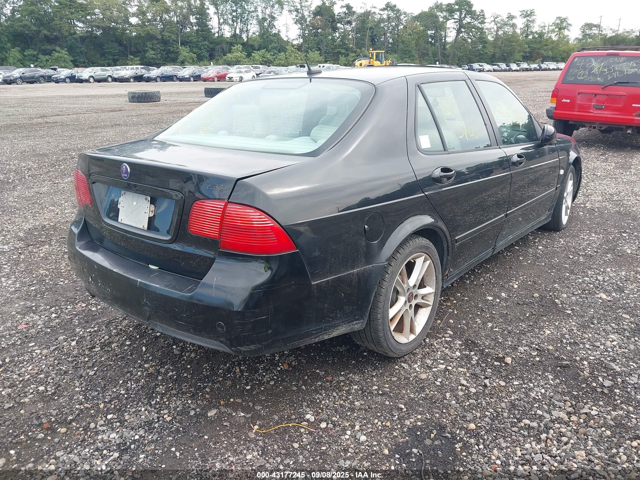 2008 Saab 9-5 2.3t Black vin: YS3ED49GX83509095
