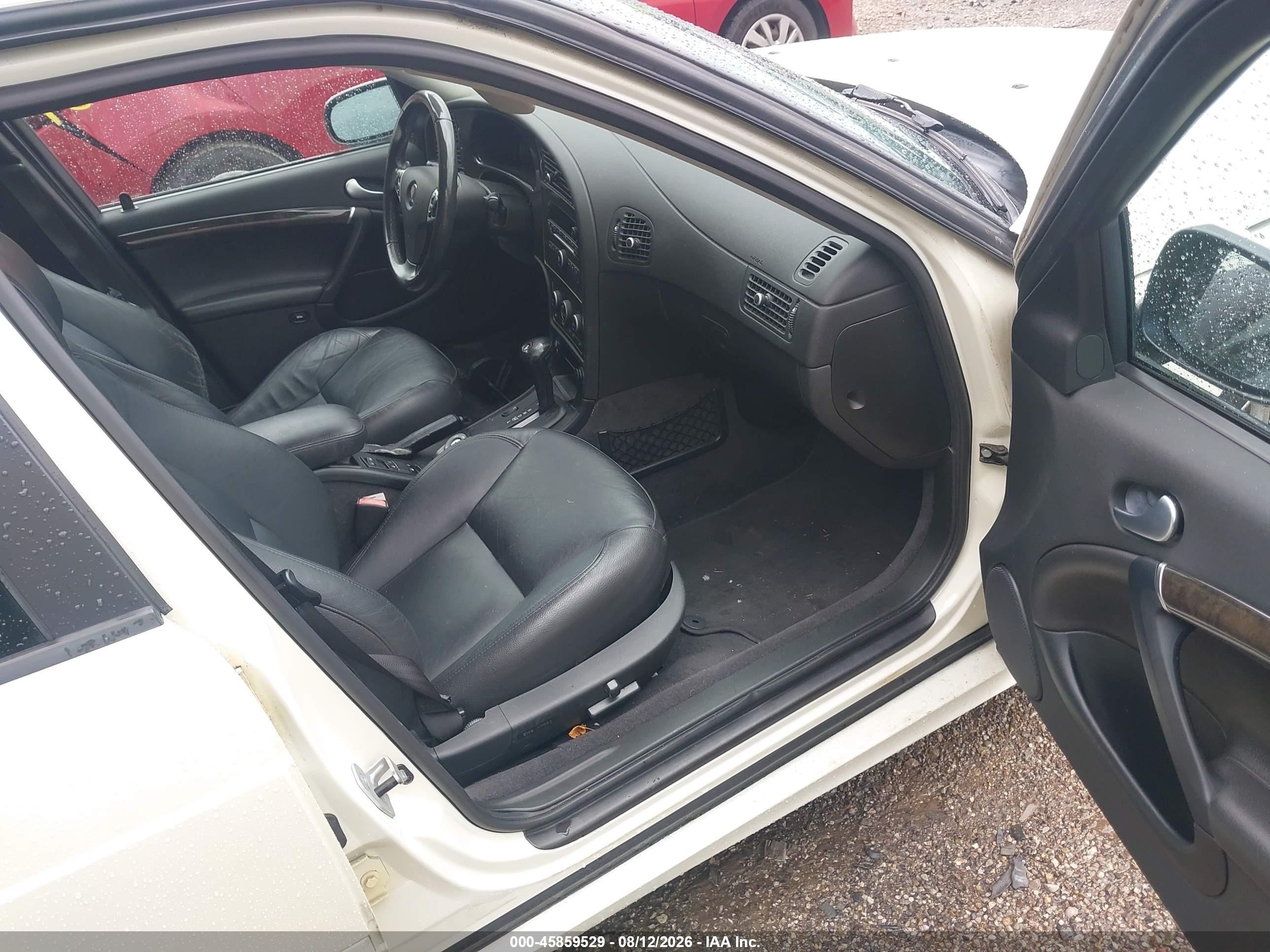 2009 Saab 9-5 2.3t Белый vin: YS3ED59G193502298