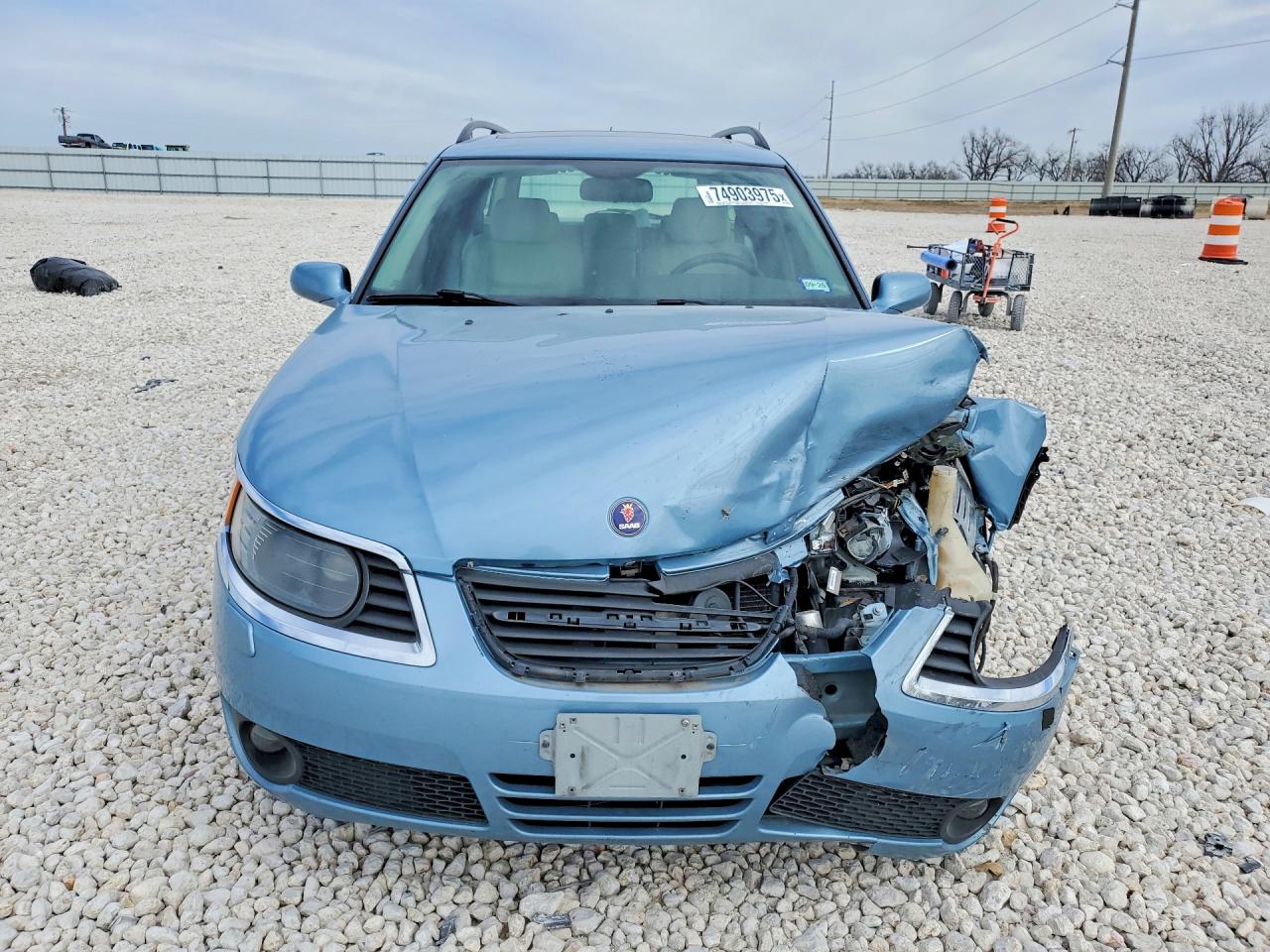 2008 Saab 9-5 2.3t Синий vin: YS3ED59G583505008