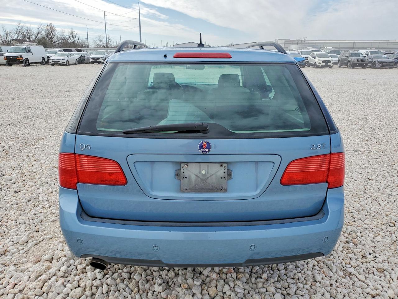 2008 Saab 9-5 2.3t Синий vin: YS3ED59G583505008
