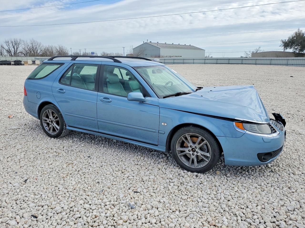 2008 Saab 9-5 2.3t Синий vin: YS3ED59G583505008