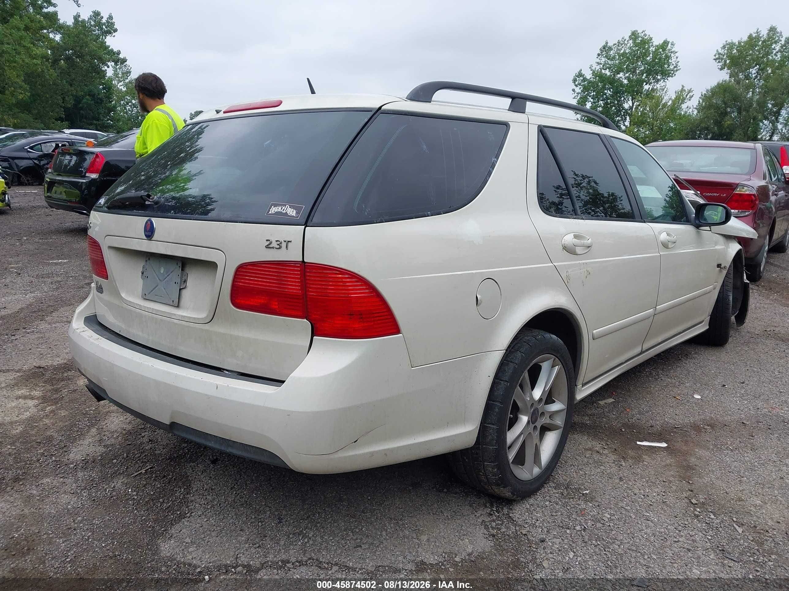 2006 Saab 9-5 2.3t White vin: YS3ED59G863506313