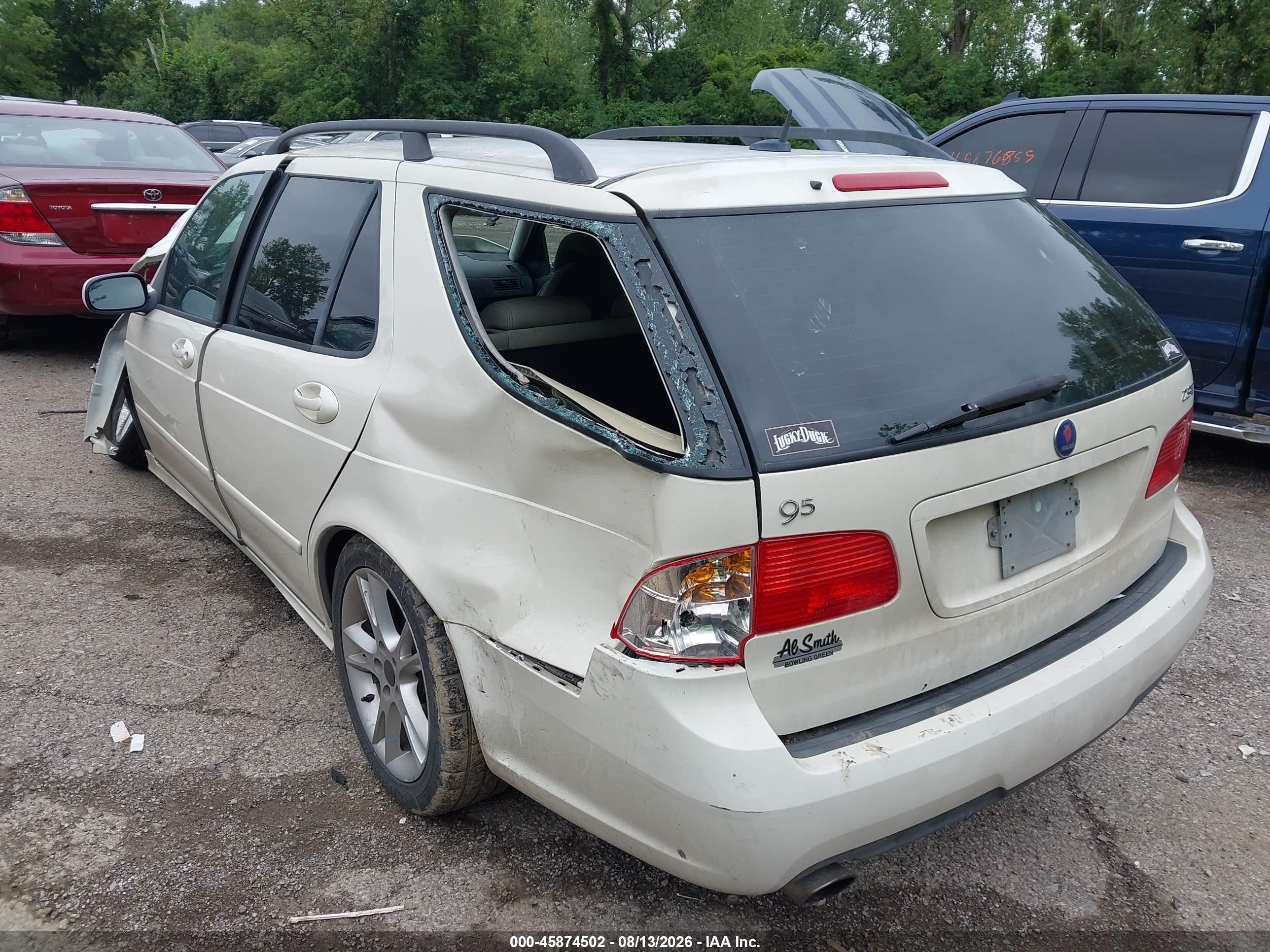 2006 Saab 9-5 2.3t White vin: YS3ED59G863506313
