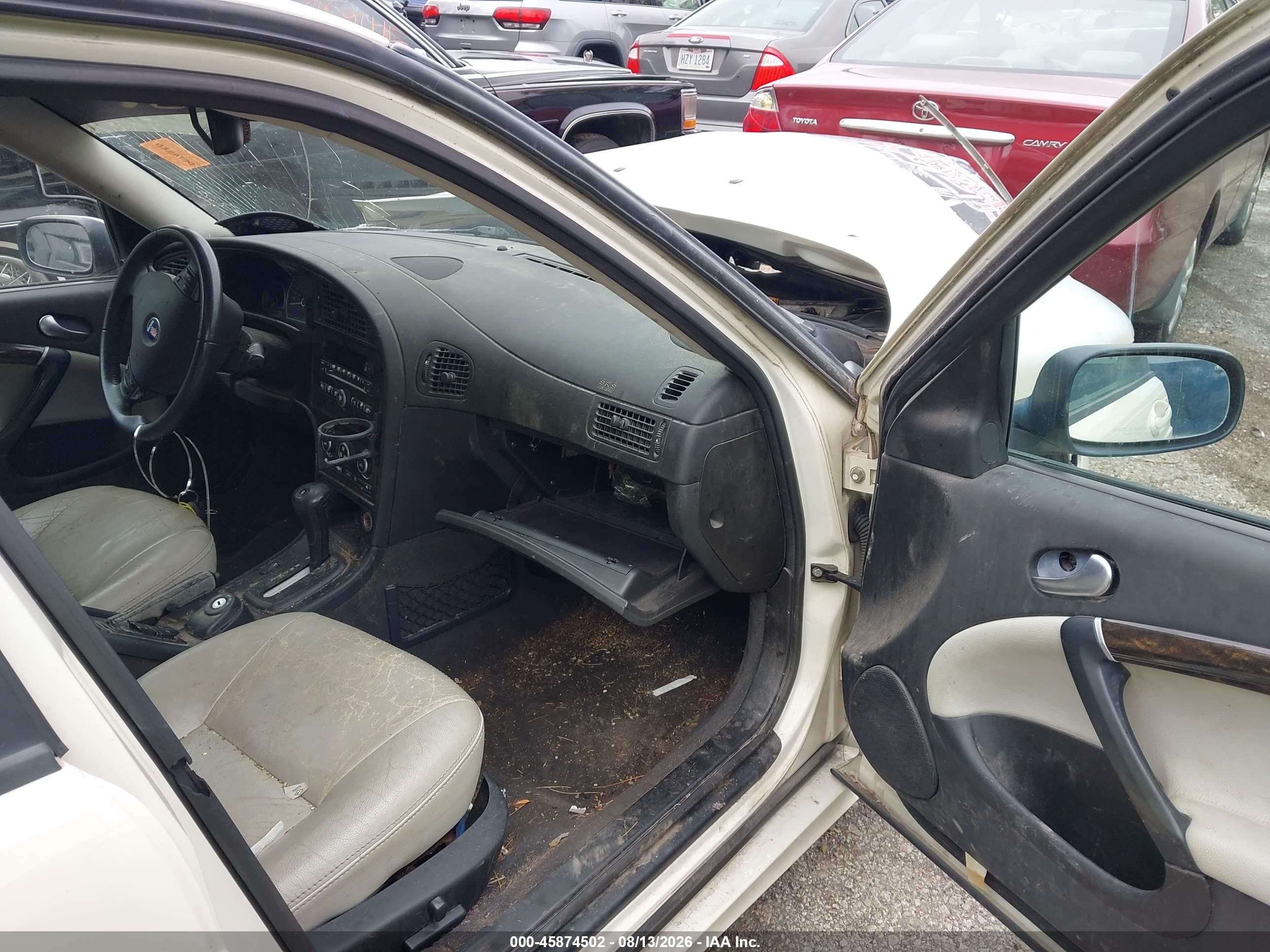 2006 Saab 9-5 2.3t White vin: YS3ED59G863506313