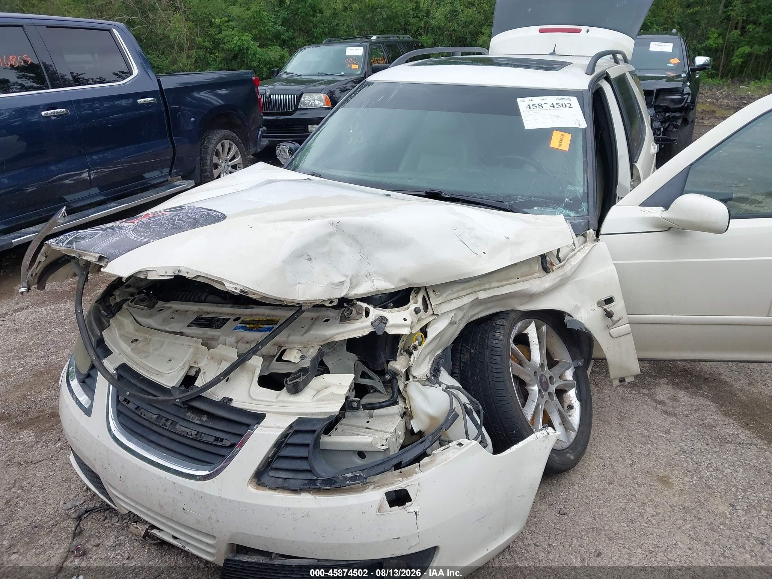 2006 Saab 9-5 2.3t White vin: YS3ED59G863506313