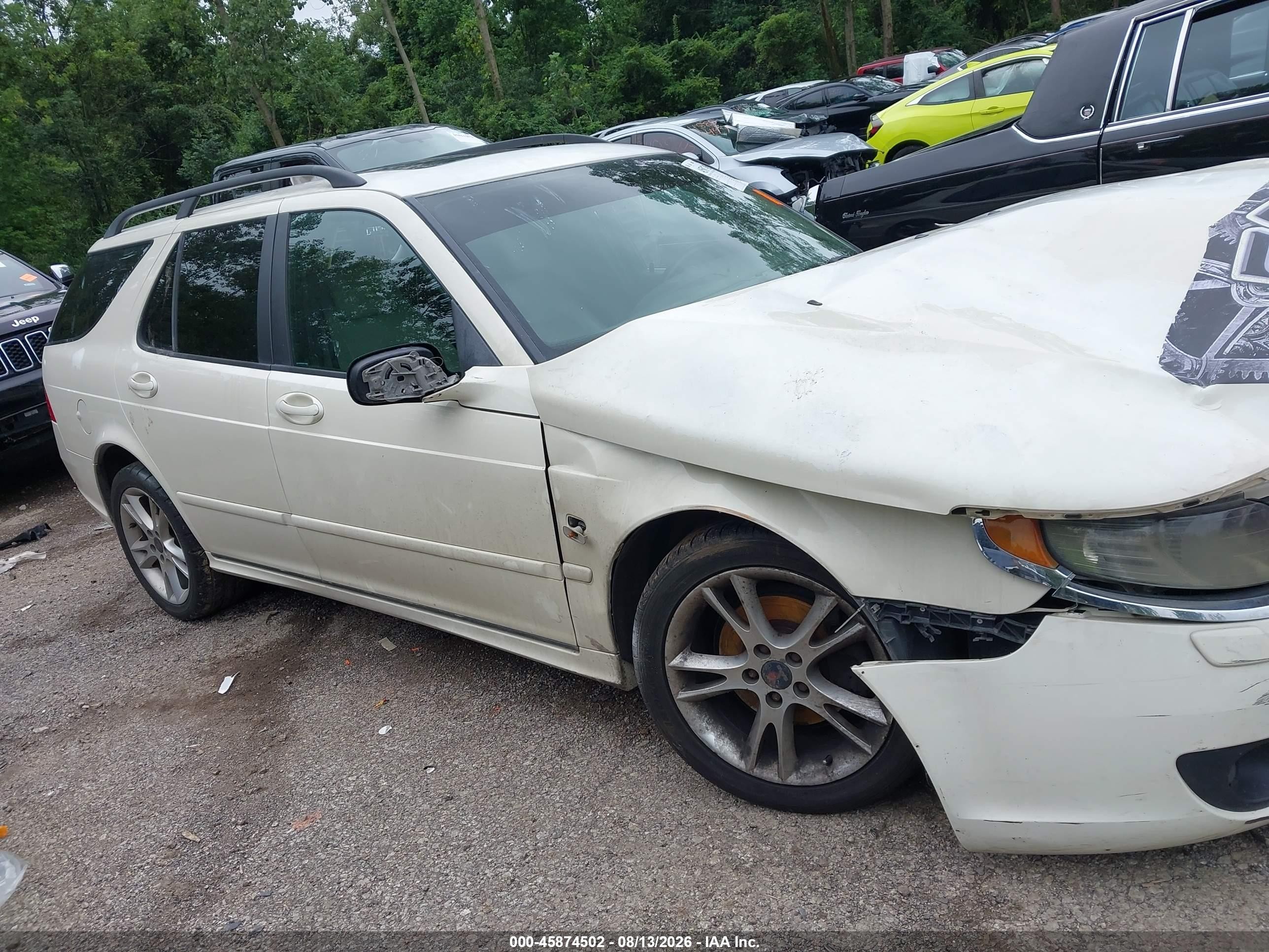 2006 Saab 9-5 2.3t White vin: YS3ED59G863506313