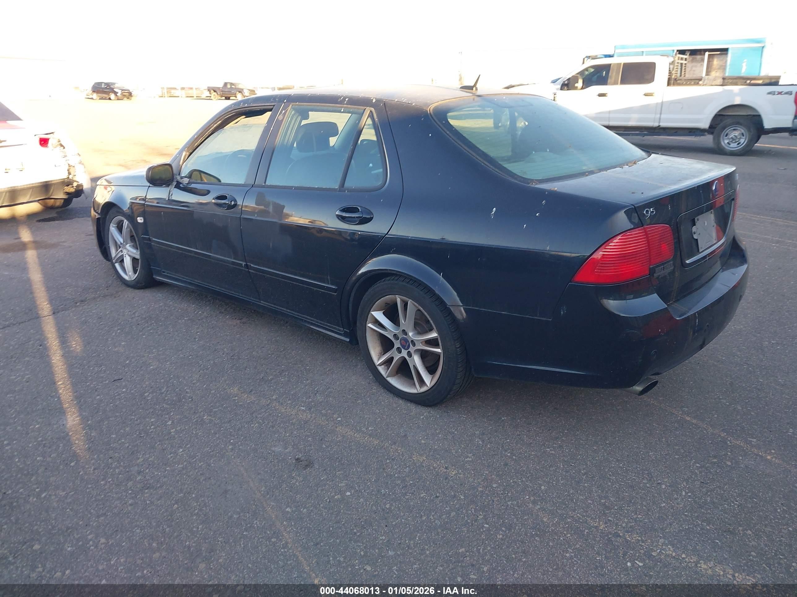 2007 Saab 9-5 2.3t W/aero Package Black vin: YS3EH49G173502975