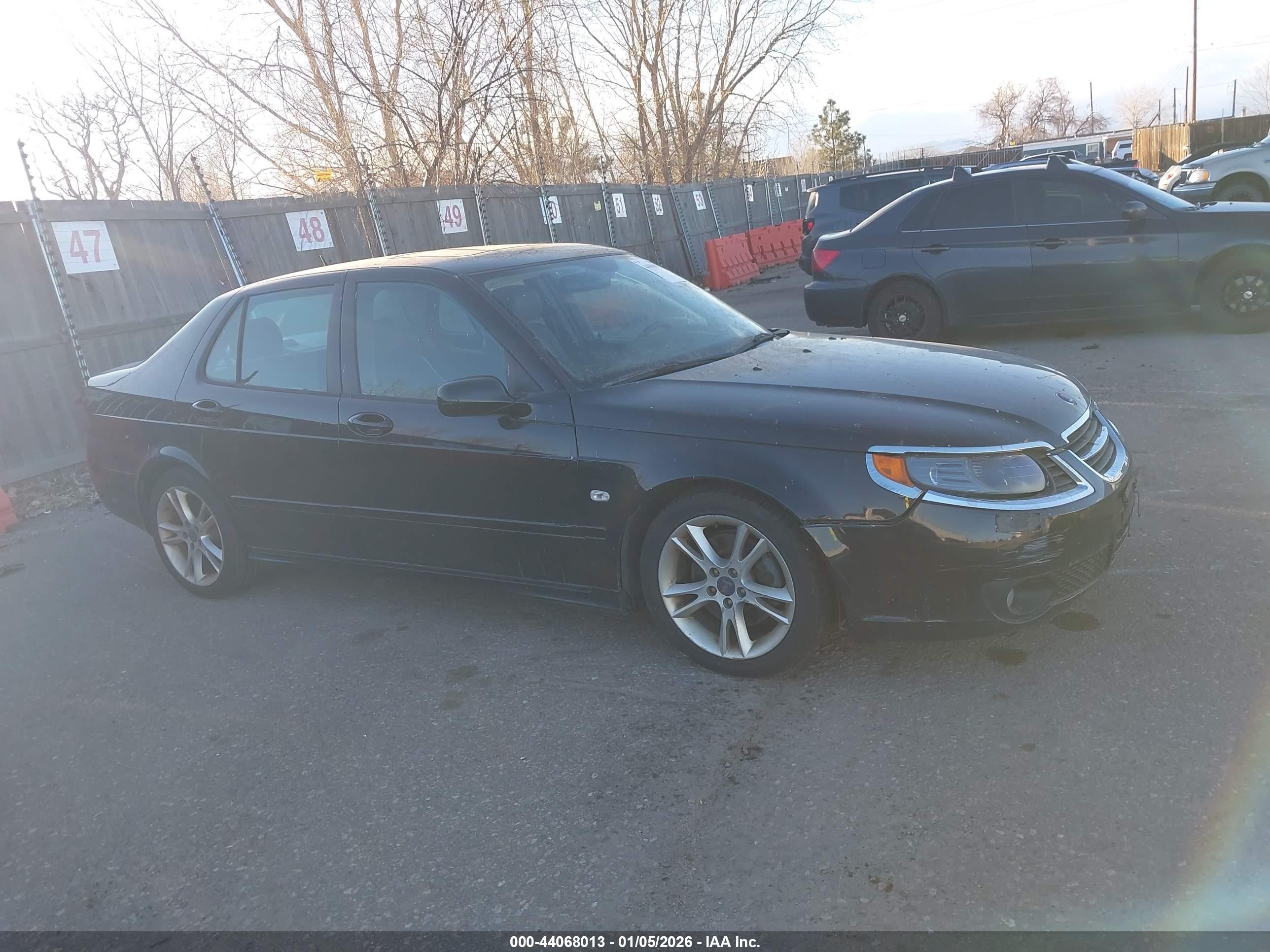 2007 Saab 9-5 2.3t W/aero Package Black vin: YS3EH49G173502975