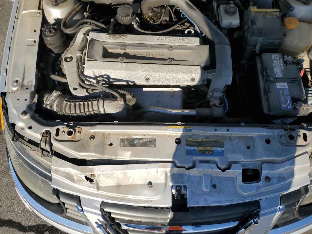2007 Saab 9-5 Aero Серебряный vin: YS3EH49G273516187