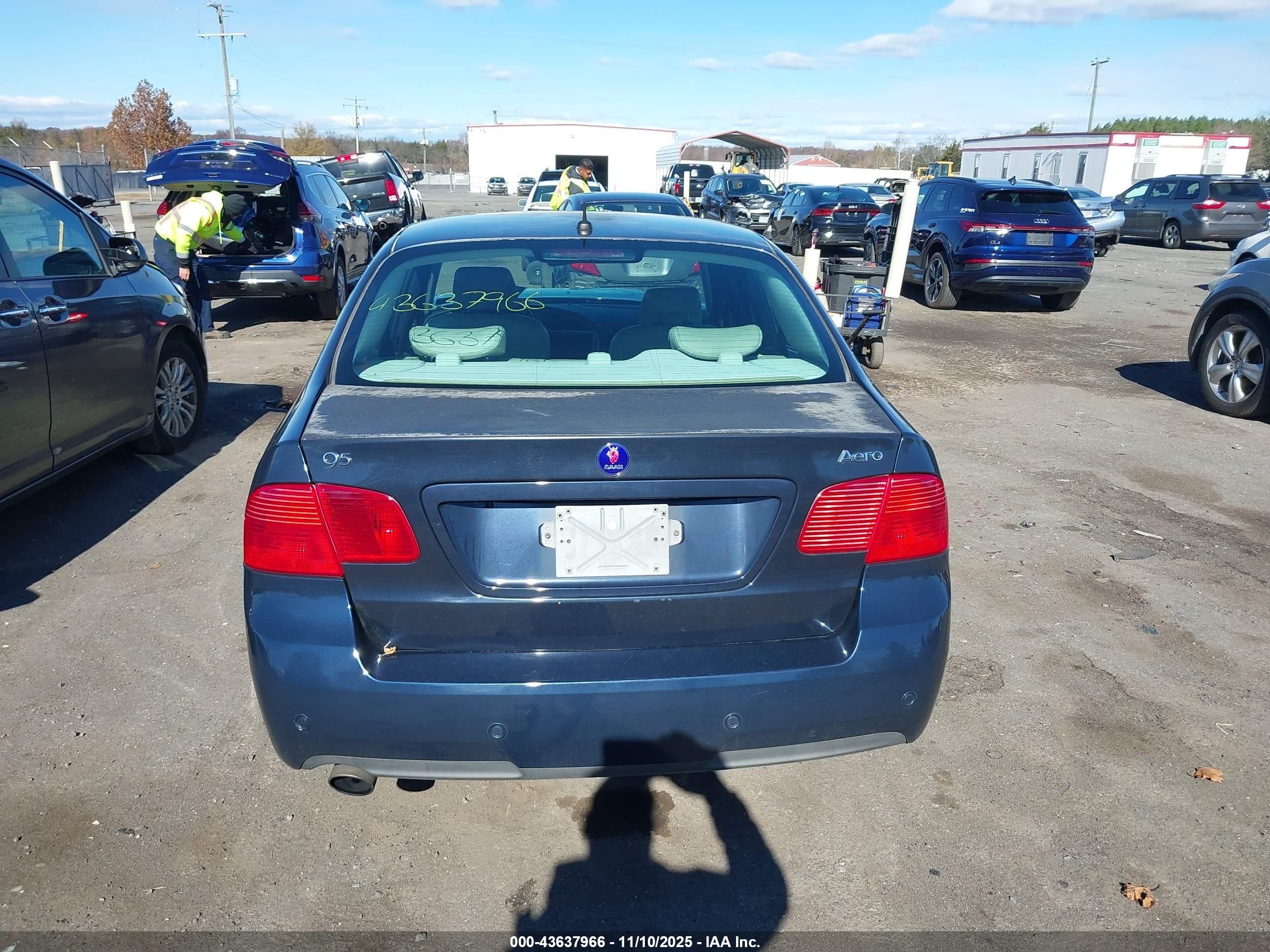 2007 Saab 9-5 2.3t W/aero Package Blue vin: YS3EH49G373511175