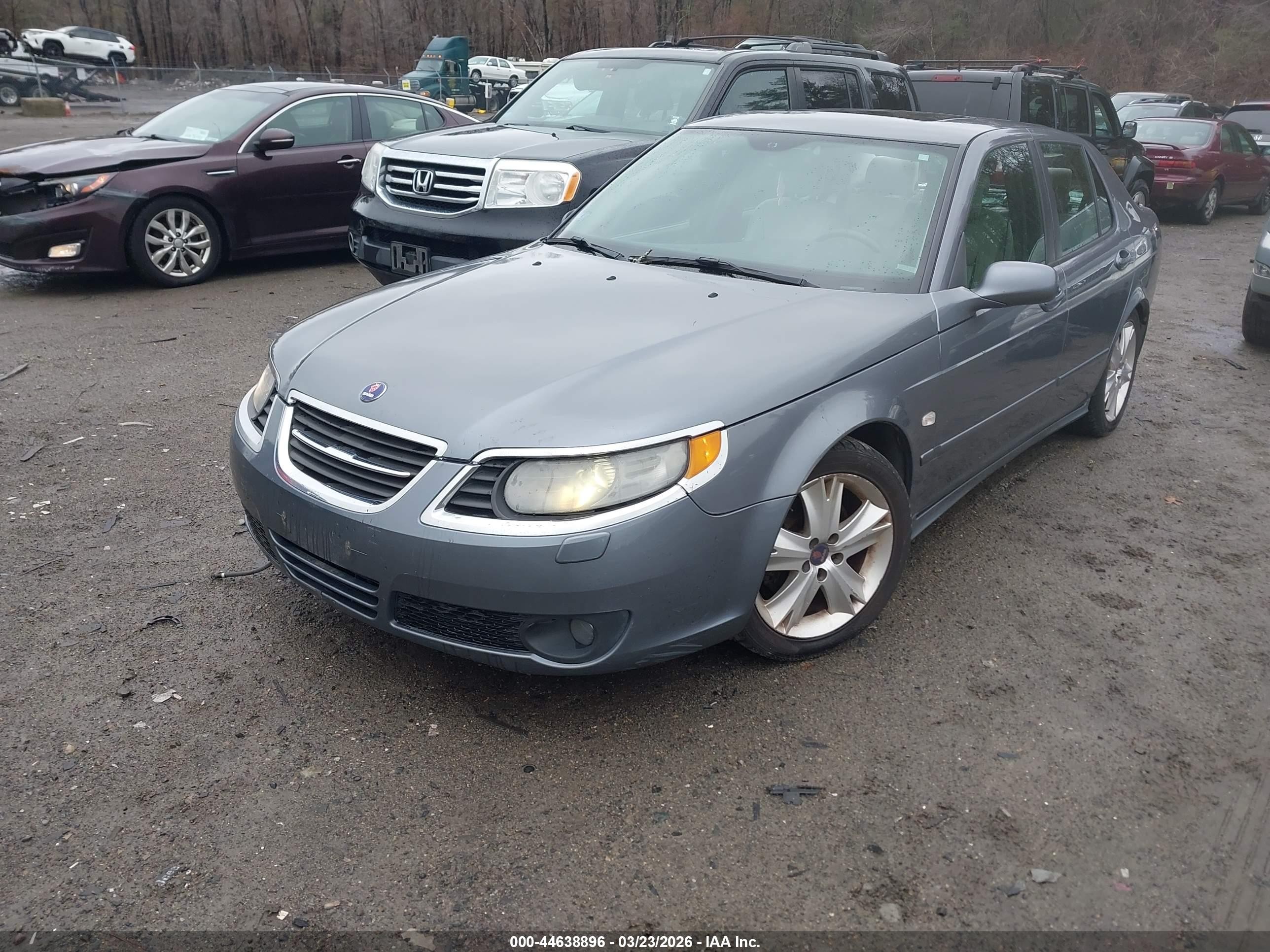 2008 Saab 9-5 Aero Серый vin: YS3EH49G683503248