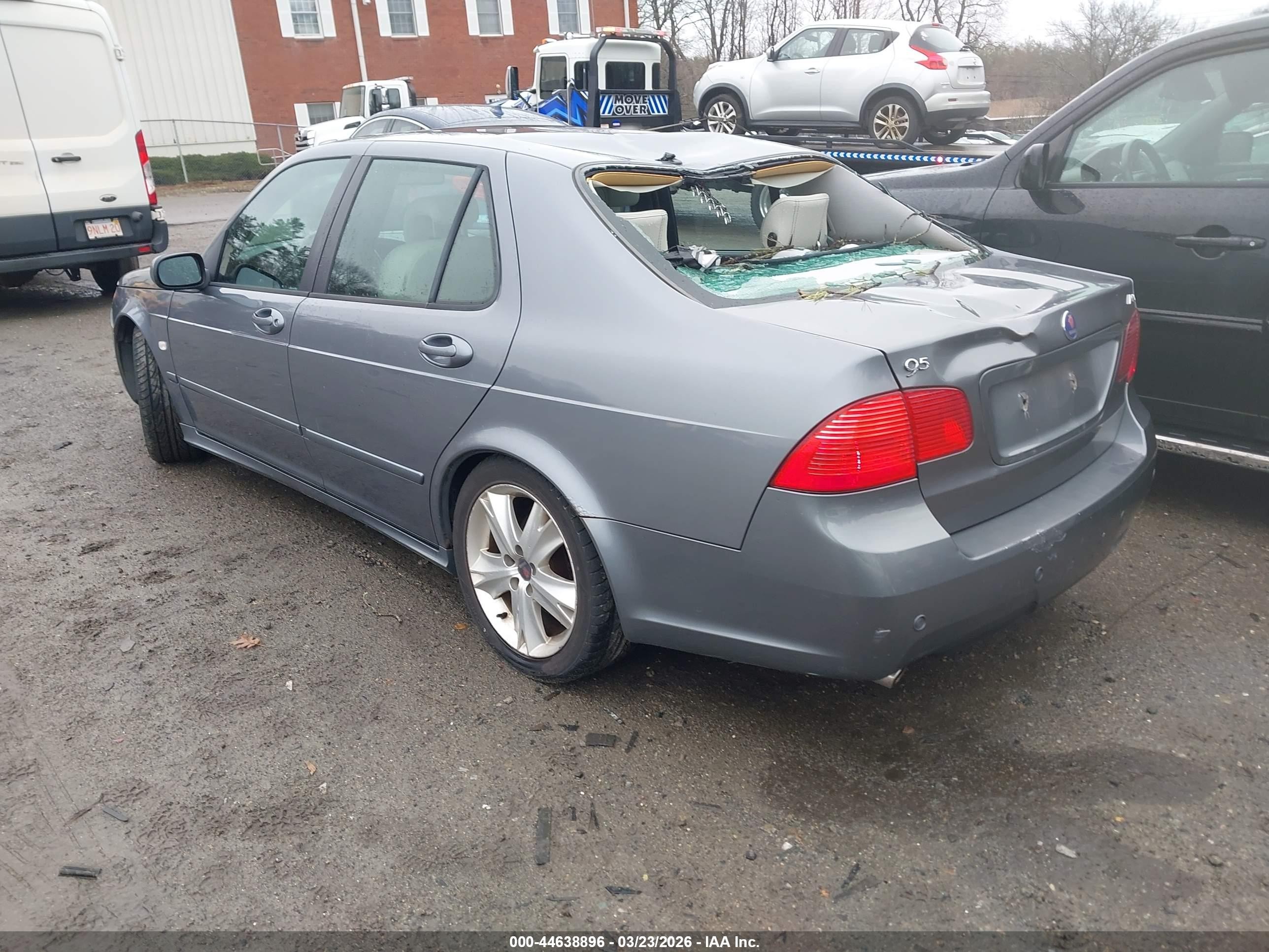 2008 Saab 9-5 Aero Серый vin: YS3EH49G683503248