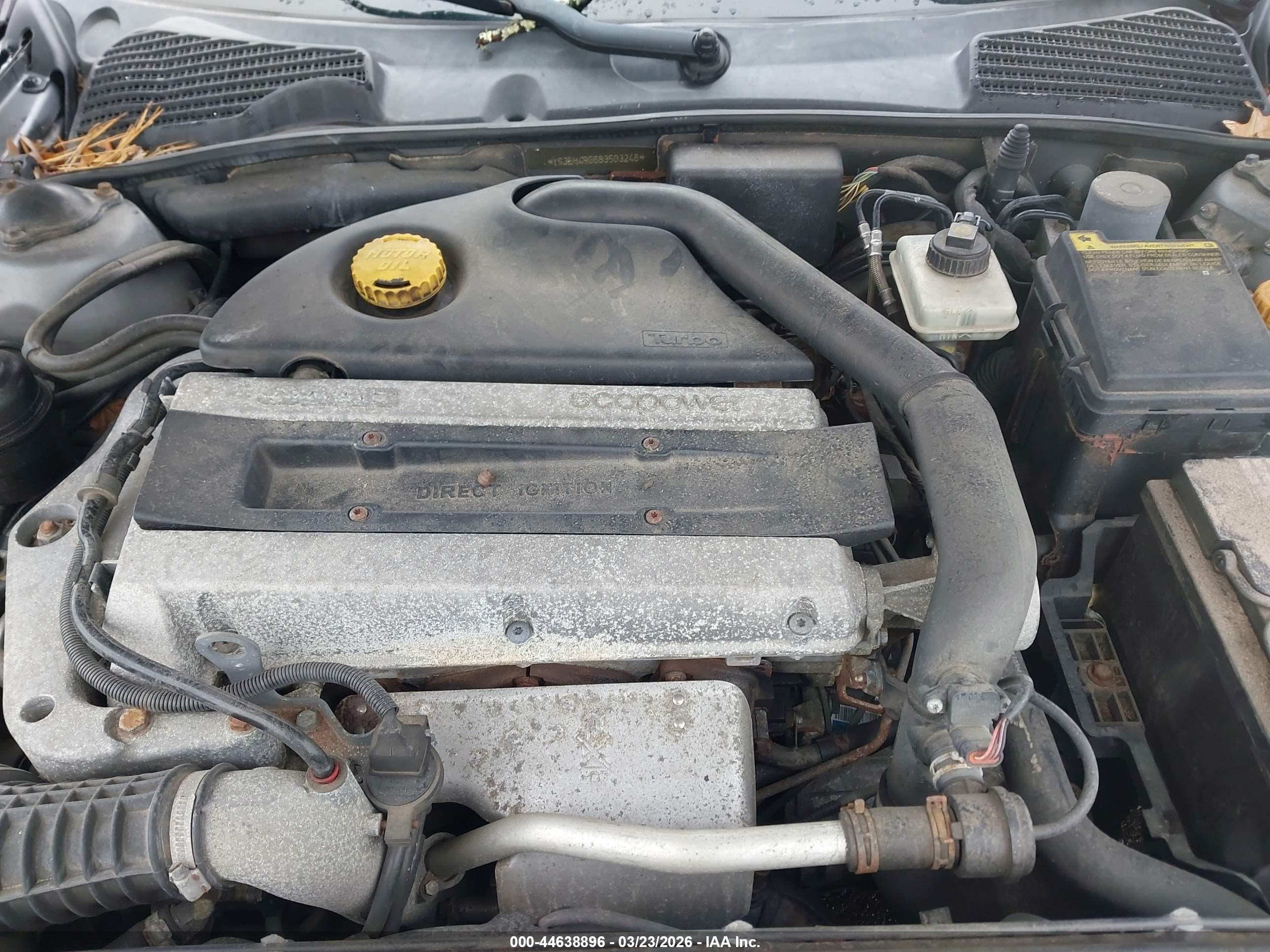 2008 Saab 9-5 Aero Серый vin: YS3EH49G683503248