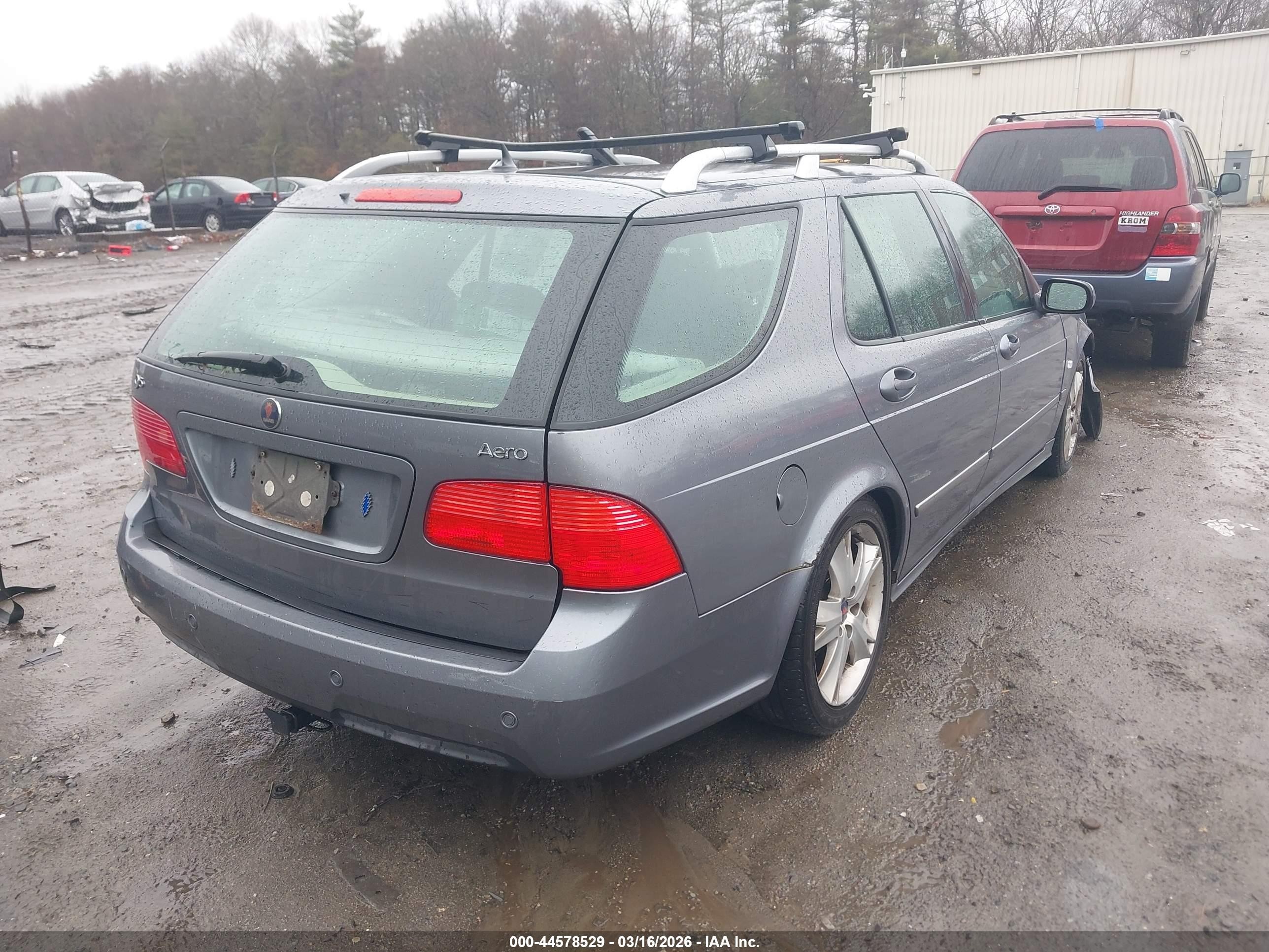 2008 Saab 9-5 Aero Blue vin: YS3EH59G683501165