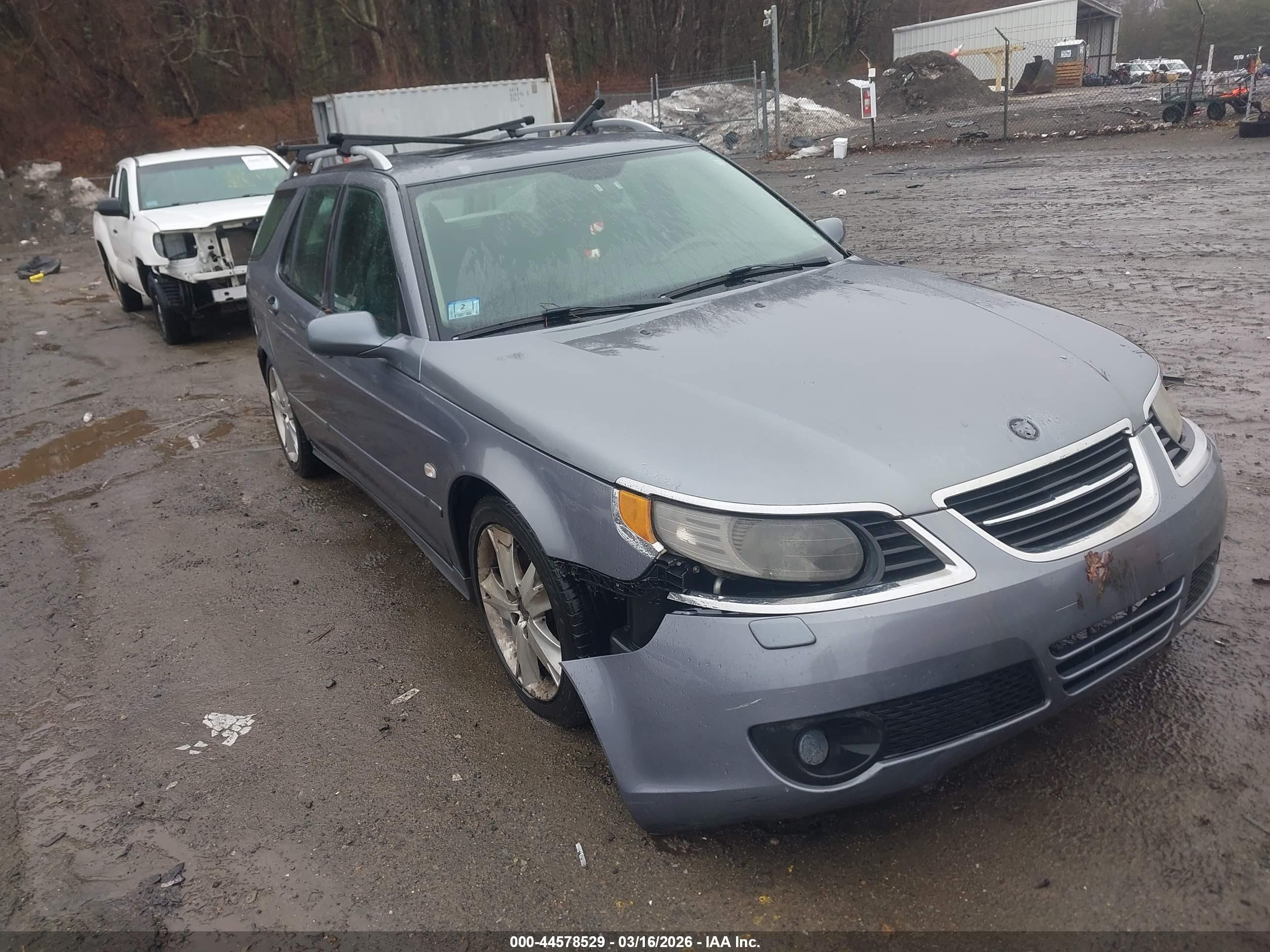 2008 Saab 9-5 Aero Blue vin: YS3EH59G683501165