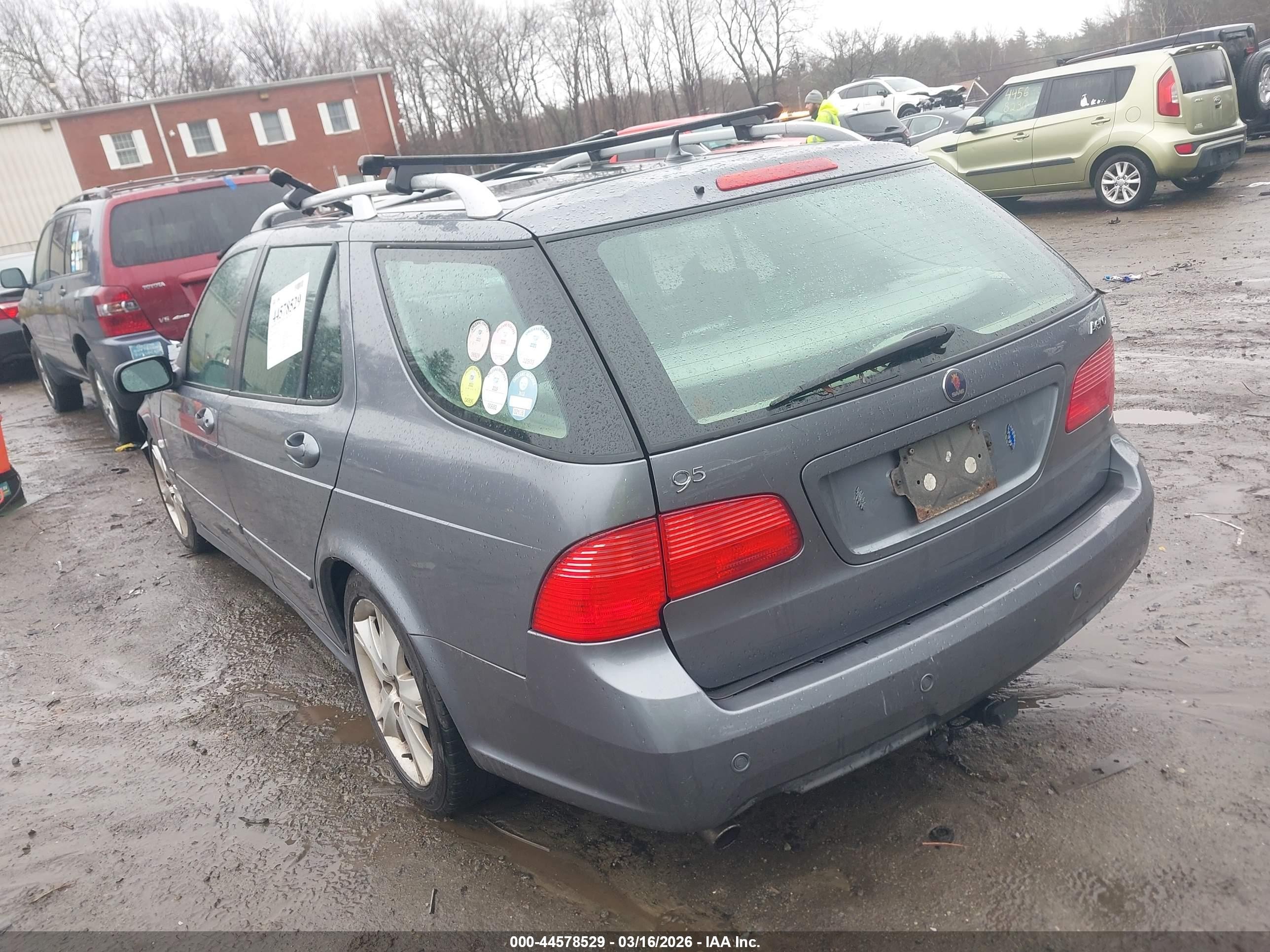 2008 Saab 9-5 Aero Blue vin: YS3EH59G683501165