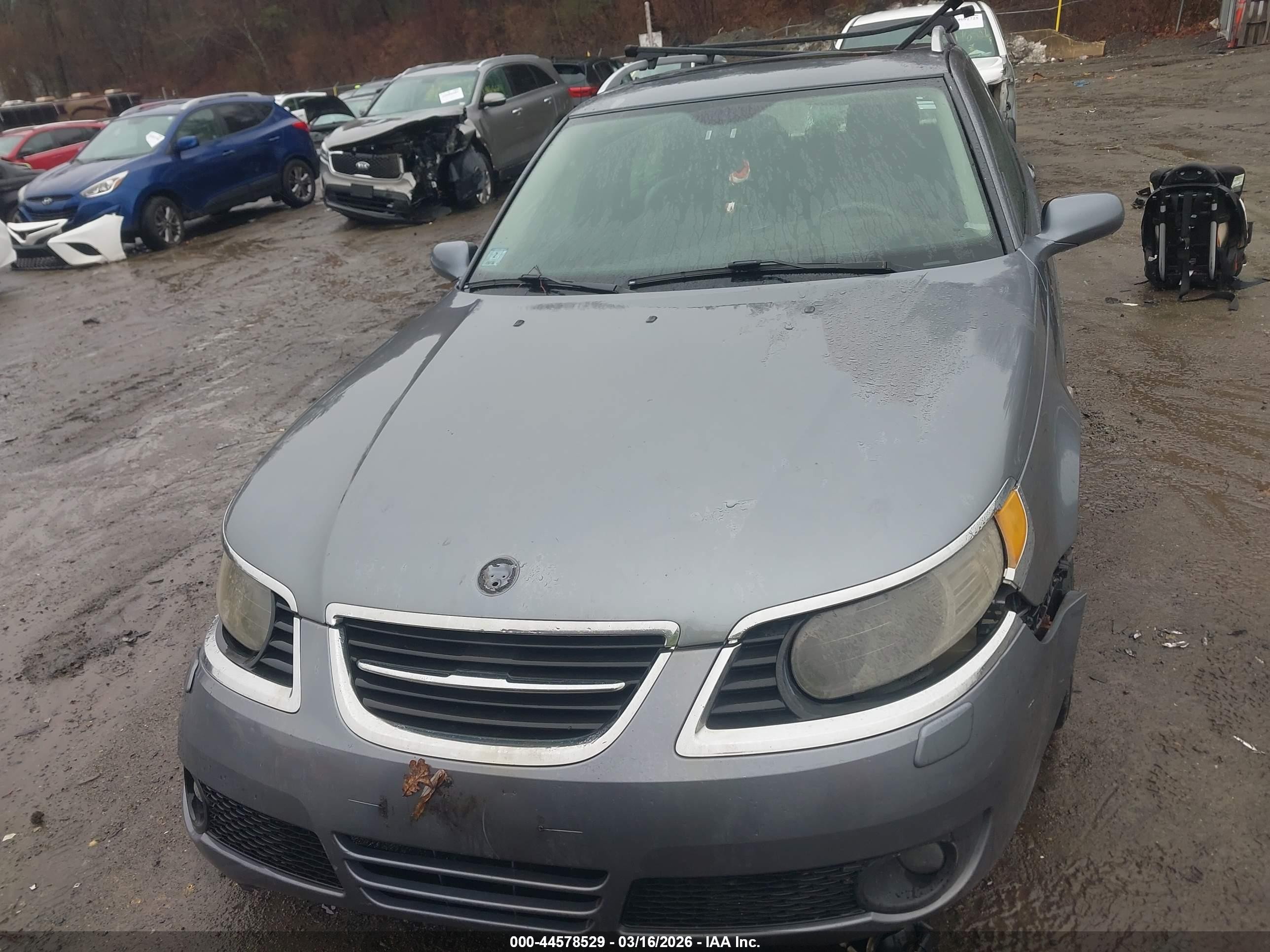 2008 Saab 9-5 Aero Blue vin: YS3EH59G683501165