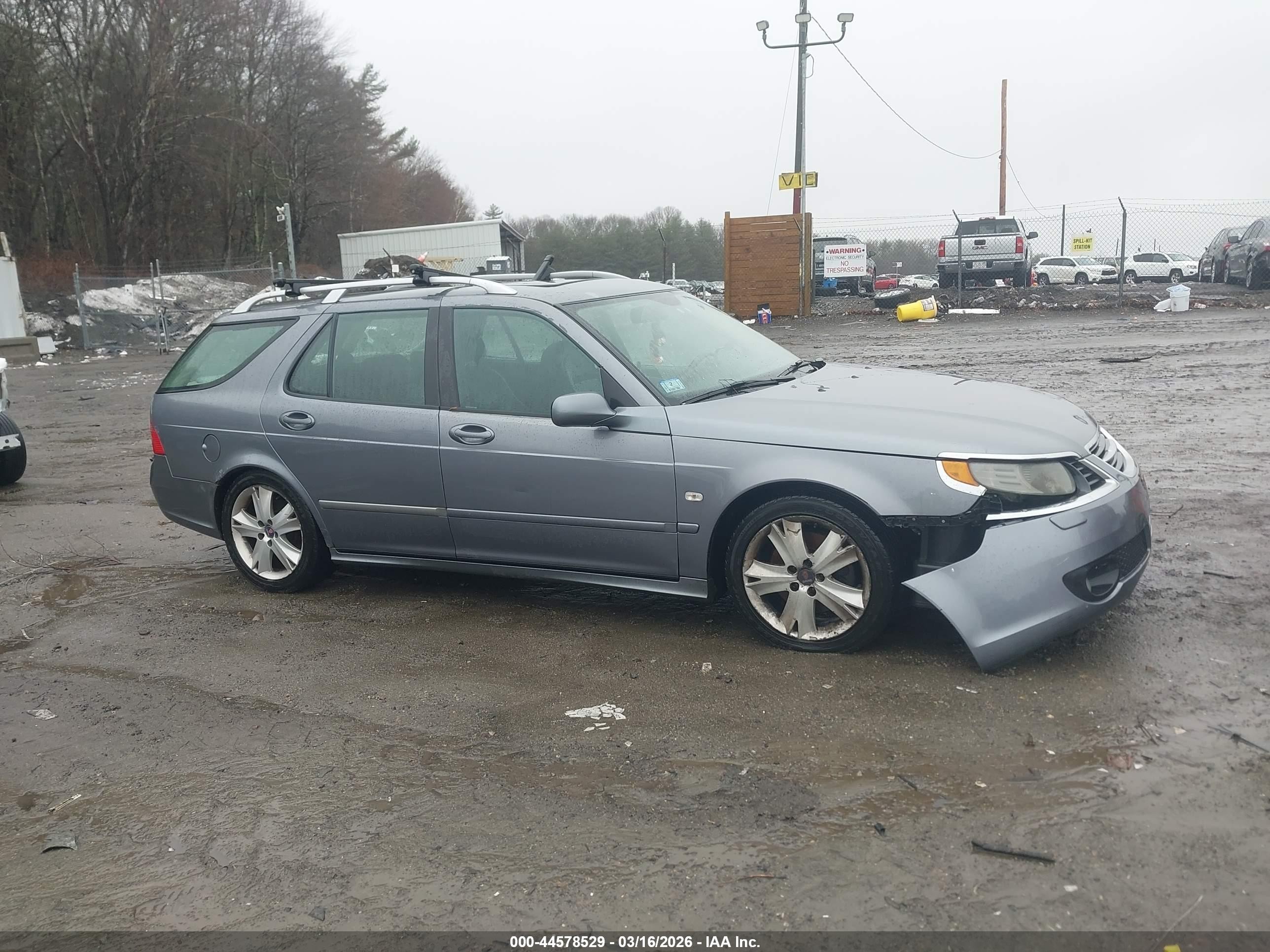 2008 Saab 9-5 Aero Blue vin: YS3EH59G683501165