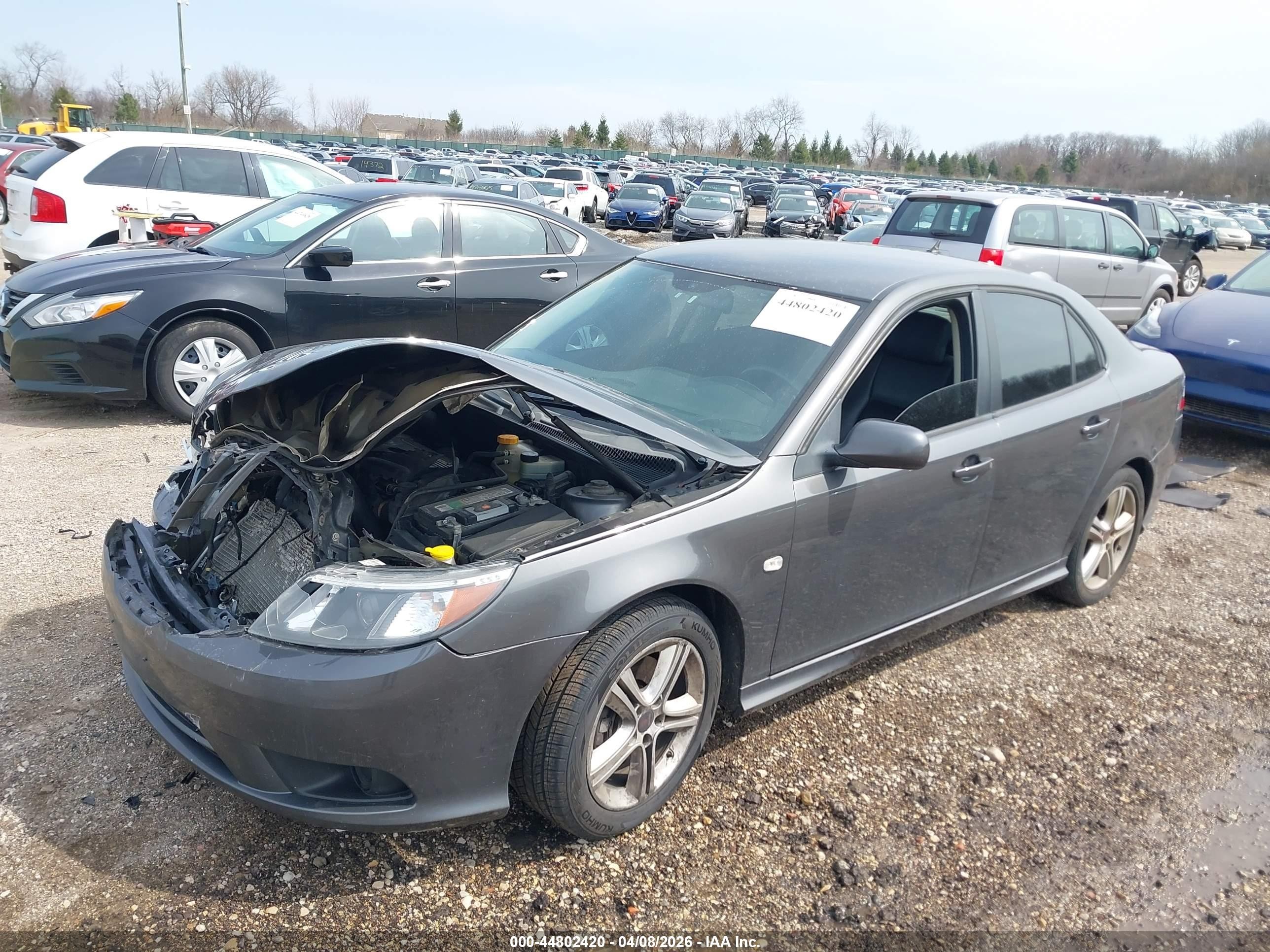 2010 Saab 9-3   Серый vin: YS3FA4BY2A1618295