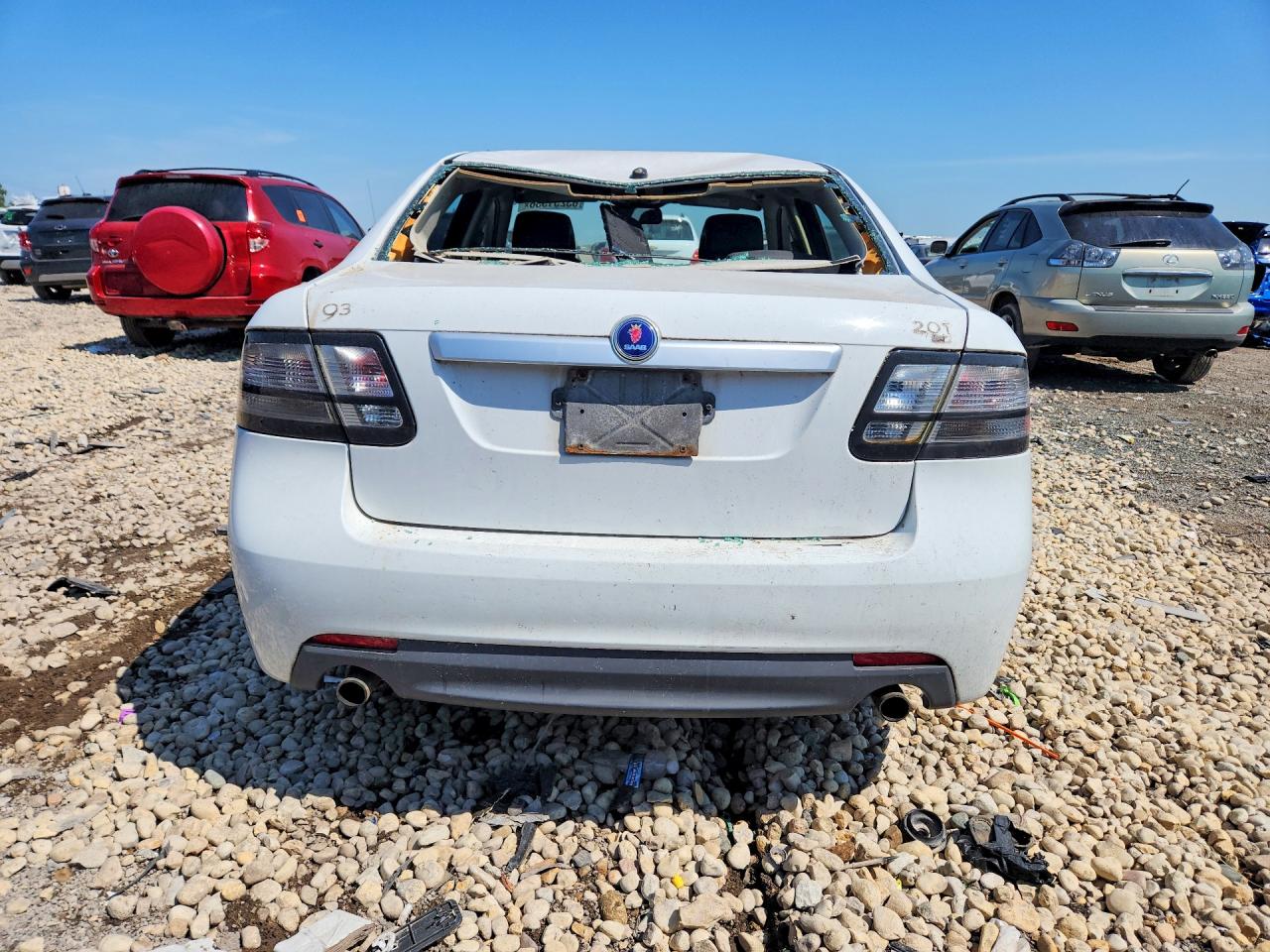 2010 Saab 9-3 2.0t White vin: YS3FA4BY4A1610490
