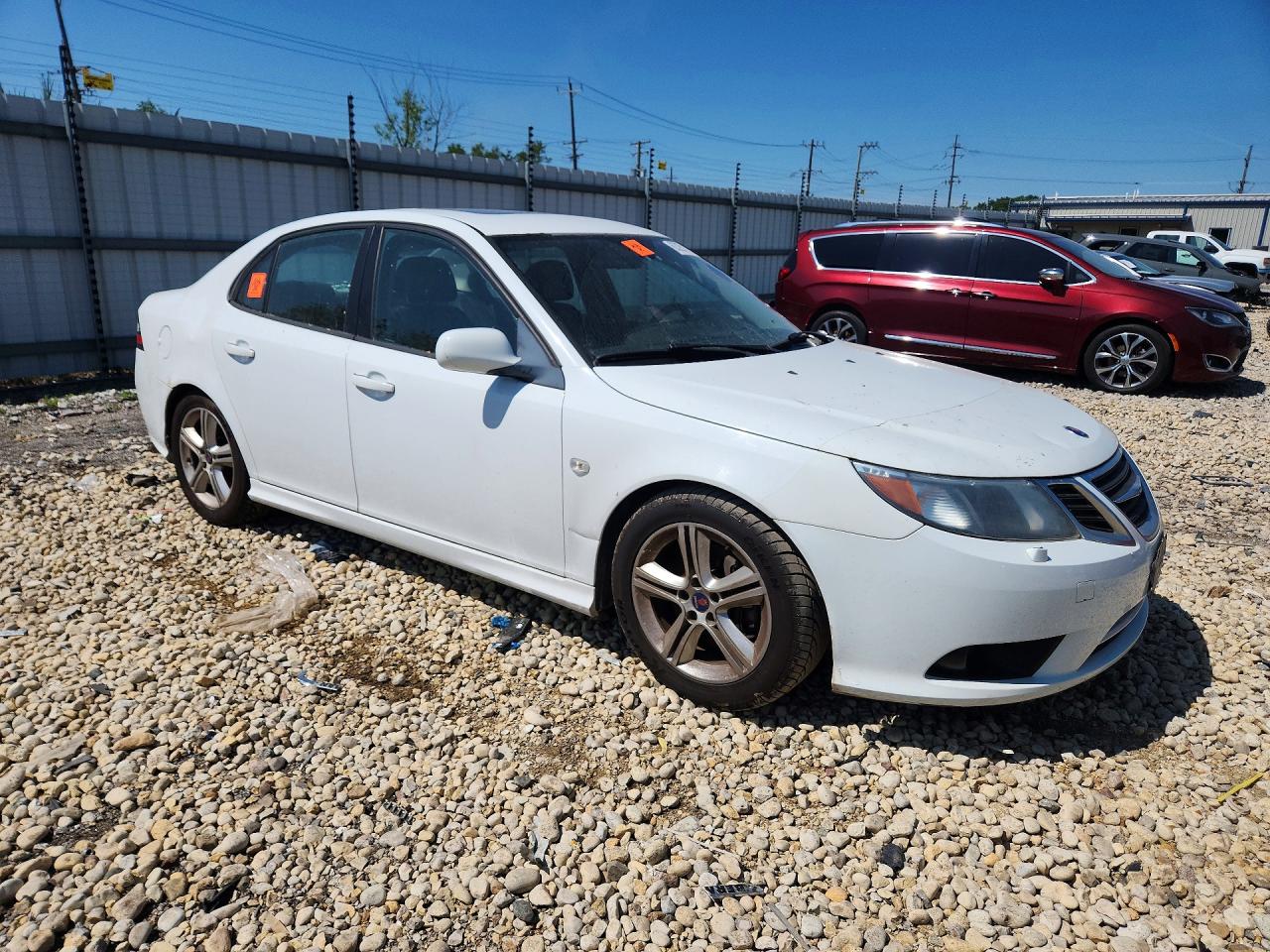 2010 Saab 9-3 2.0t White vin: YS3FA4BY4A1610490