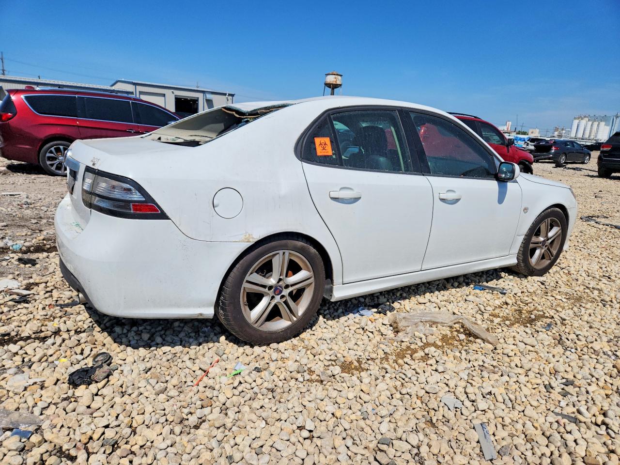 2010 Saab 9-3 2.0t White vin: YS3FA4BY4A1610490