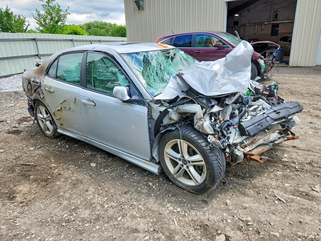 2010 Saab 9-3 2.0t Silver vin: YS3FA4BY7A1609978