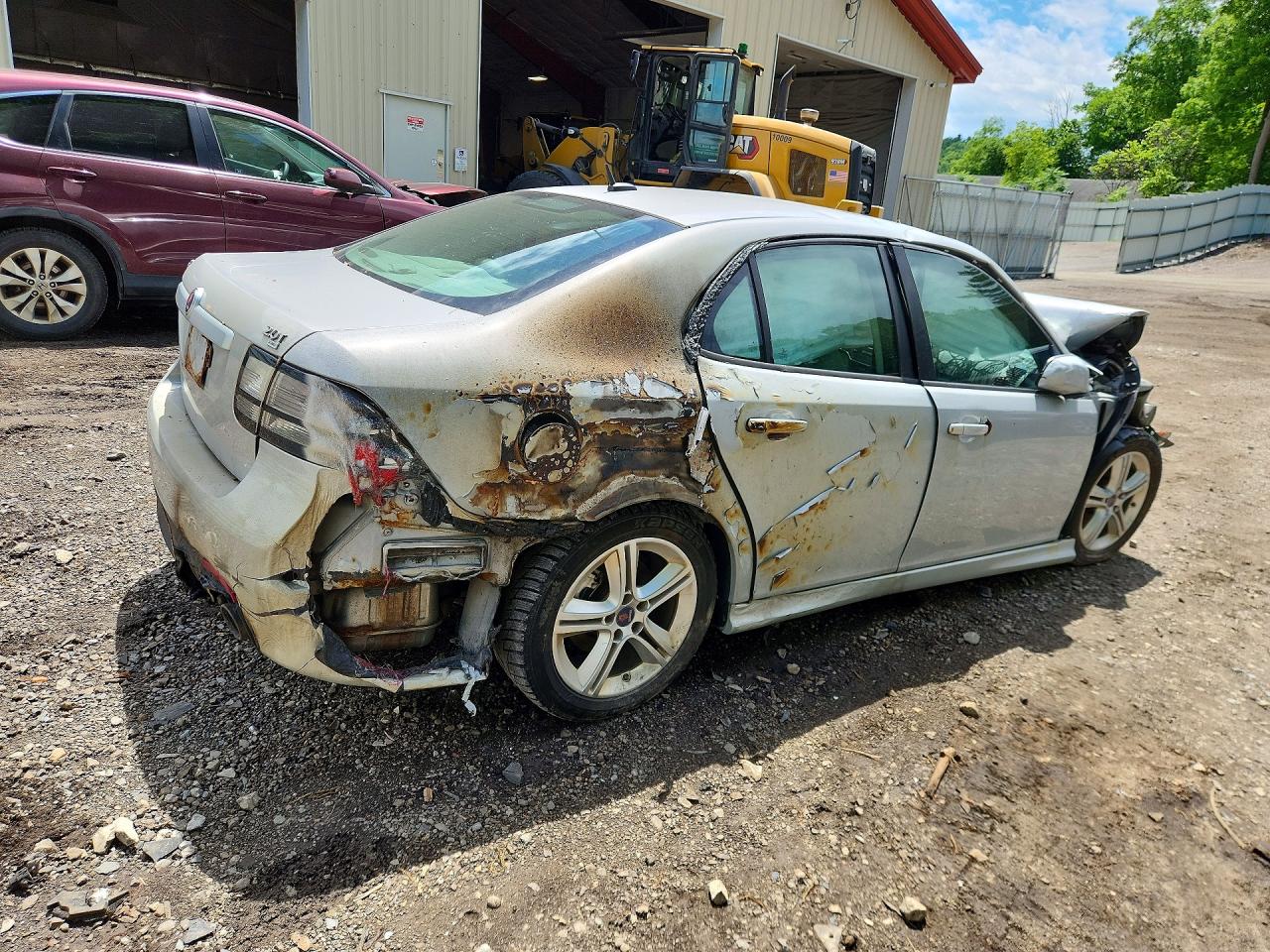 2010 Saab 9-3 2.0t Silver vin: YS3FA4BY7A1609978