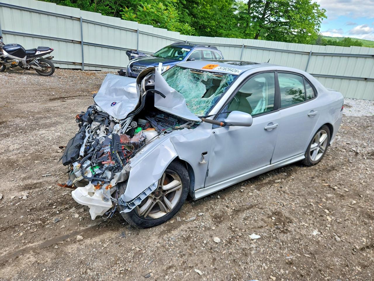 2010 Saab 9-3 2.0t Silver vin: YS3FA4BY7A1609978