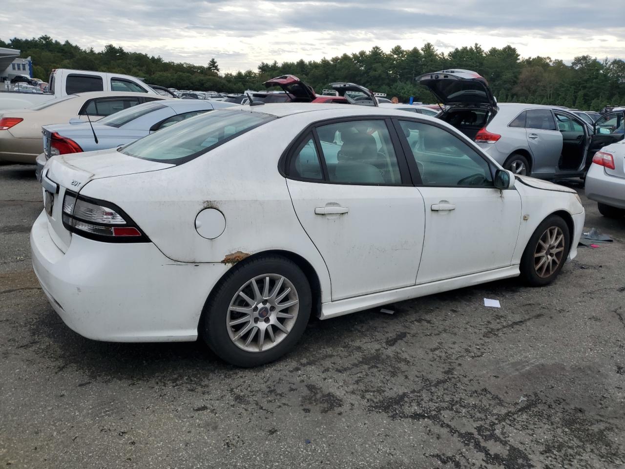 2010 Saab 9-3 2.0t White vin: YS3FA4CY3A1613895