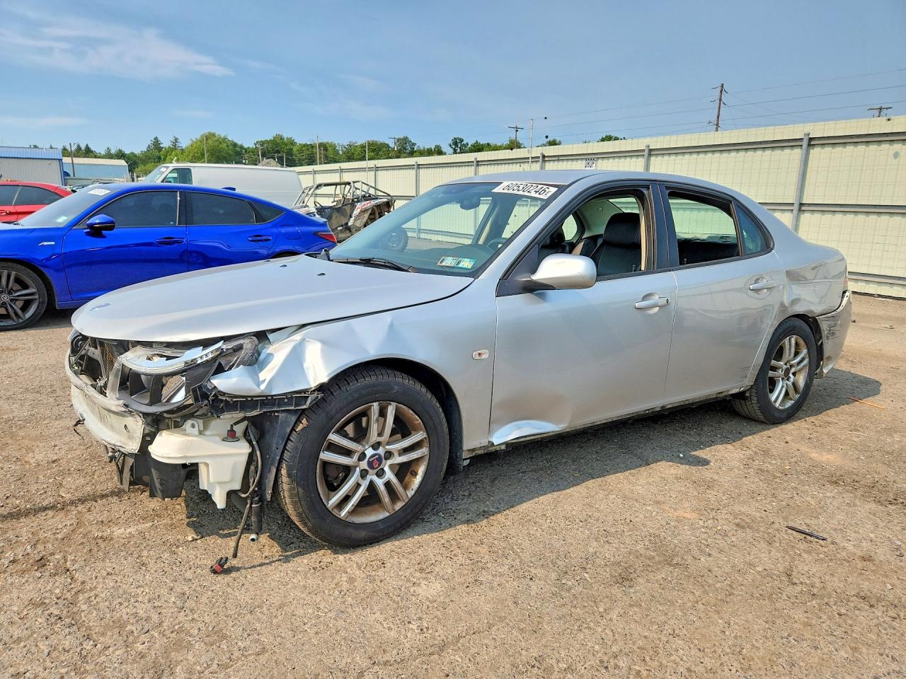 2011 Saab 9-3 2.0t Серебряный vin: YS3FA4CY5B1313857