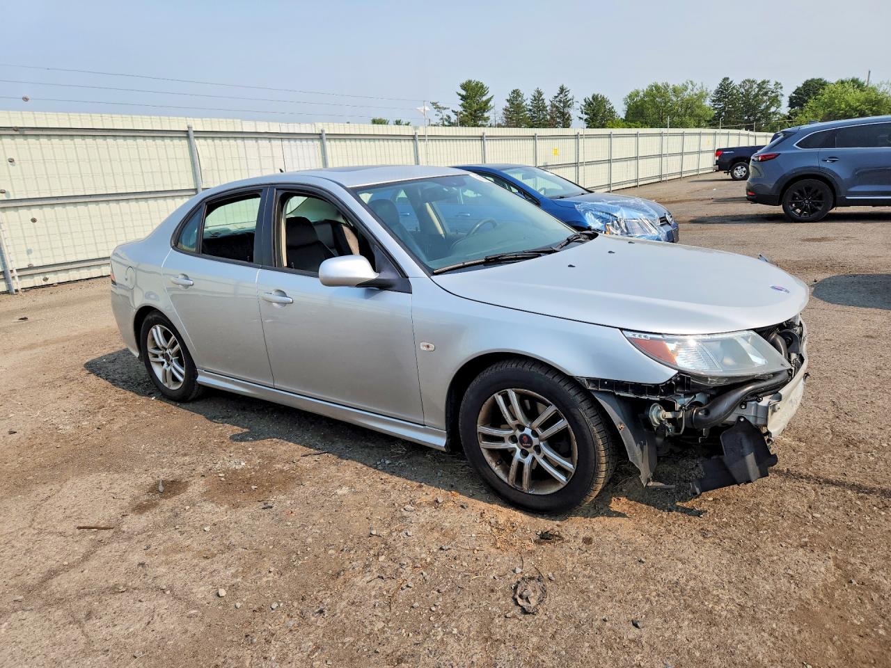 2011 Saab 9-3 2.0t Серебряный vin: YS3FA4CY5B1313857