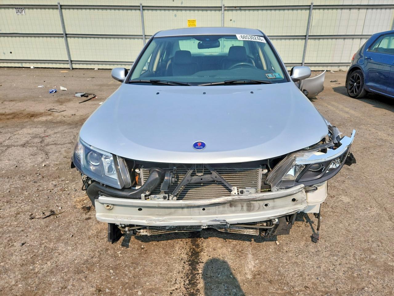 2011 Saab 9-3 2.0t Серебряный vin: YS3FA4CY5B1313857