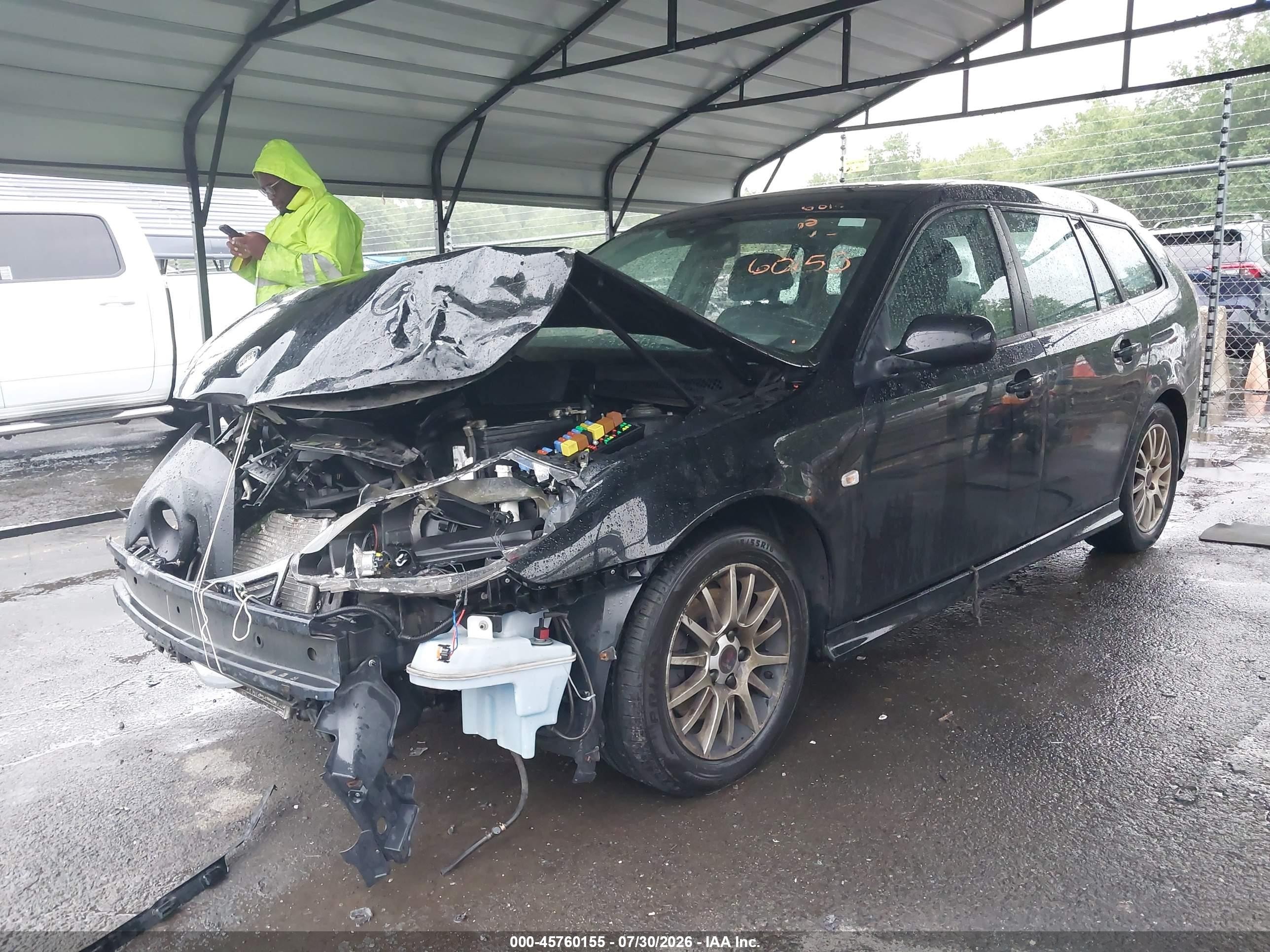 2010 Saab 9-3   Черный vin: YS3FA5CY9A1613874