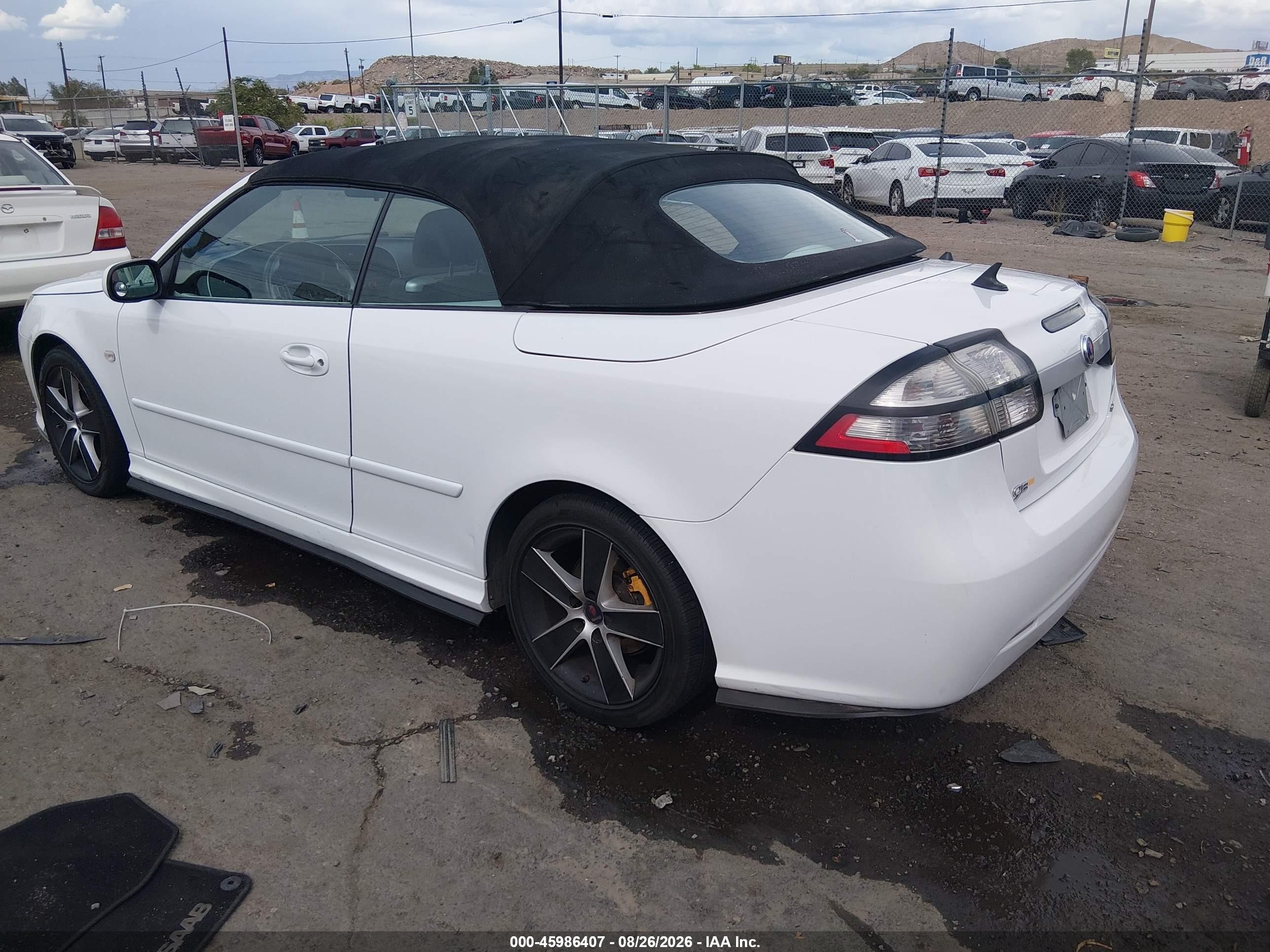 2011 Saab 9-3 Turbo4 Белый vin: YS3FA7CYXB1306498