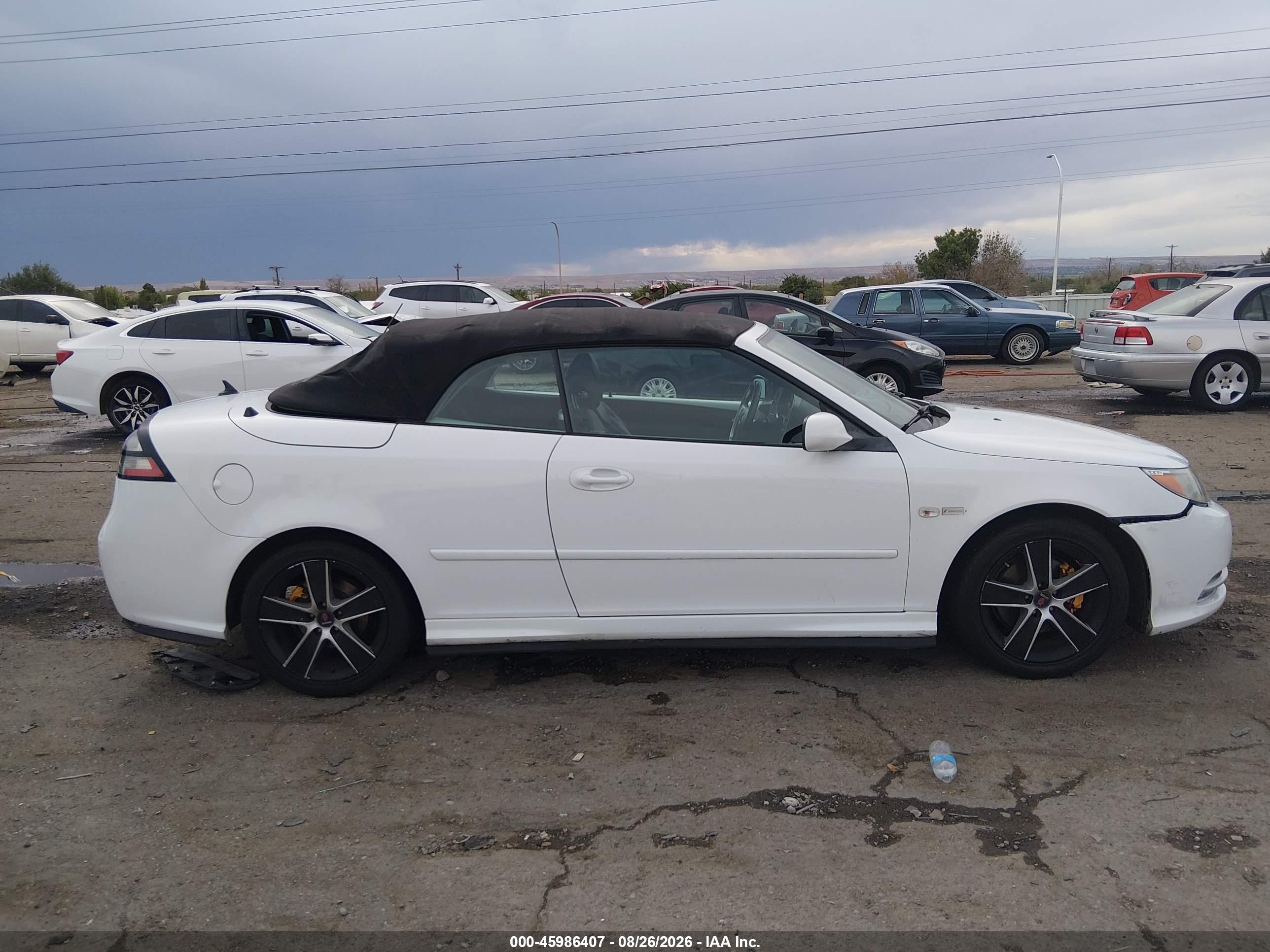 2011 Saab 9-3 Turbo4 Белый vin: YS3FA7CYXB1306498